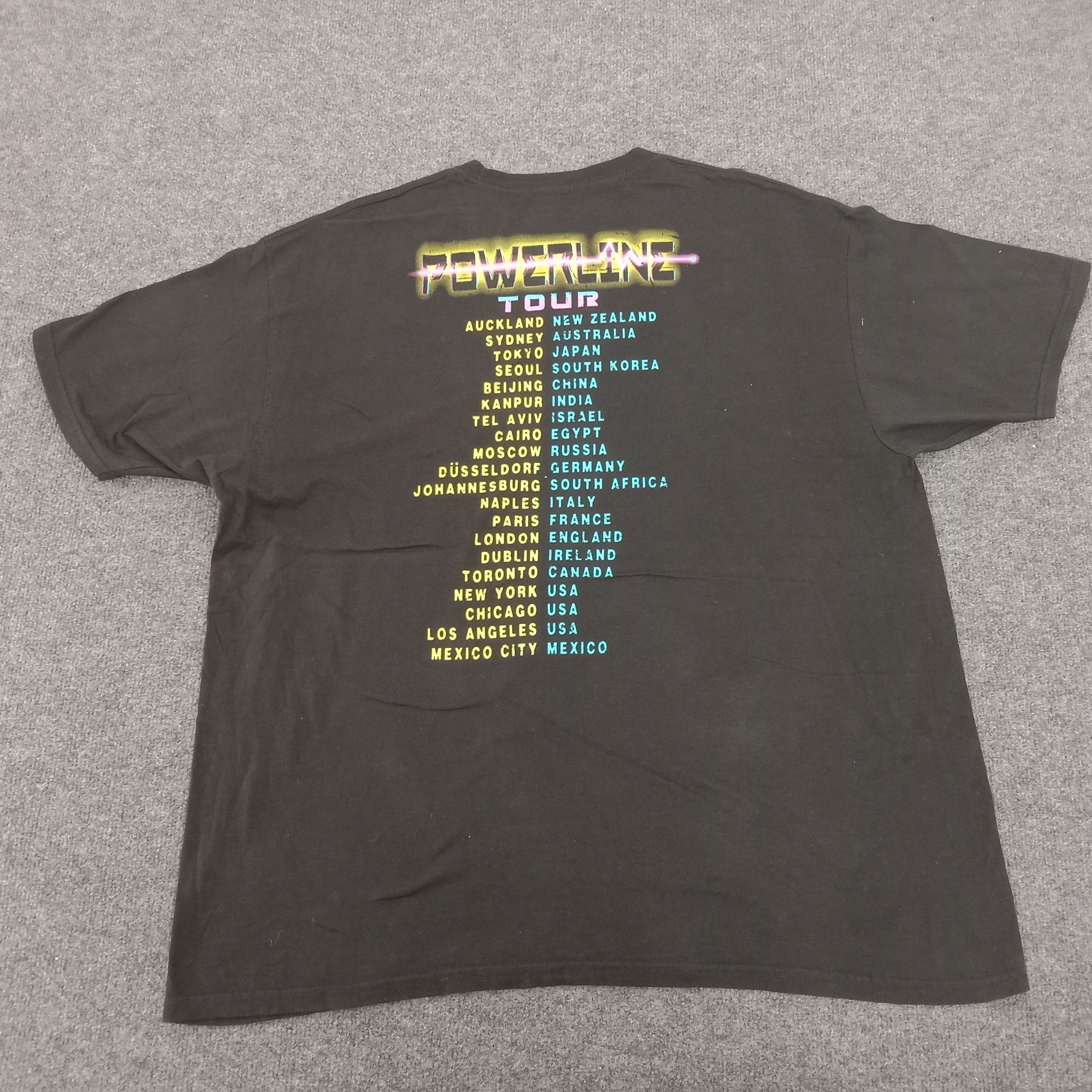 Band Tees × Disney × Vintage Power Line Rock Tour Disney's Movie Tshirt Size US XL / EU 56 / 4 - 3 Thumbnail