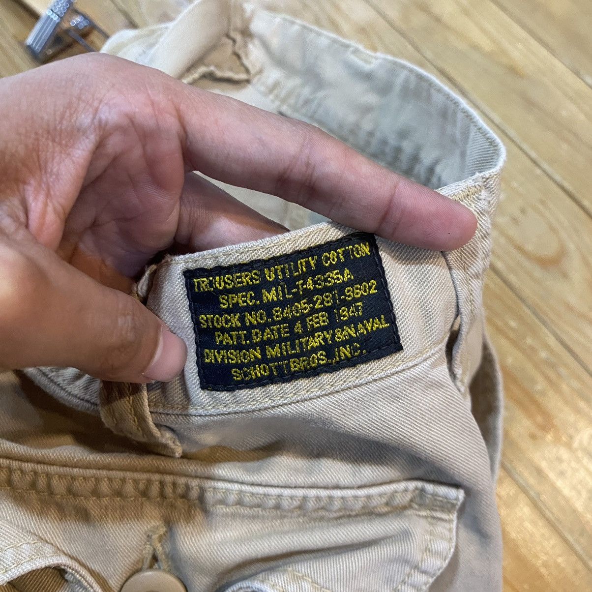 Schott VINTAGE‼️Schott military Cargo Pant Distressed Size Large 32 Size US 32 / EU 48 - 16 Thumbnail