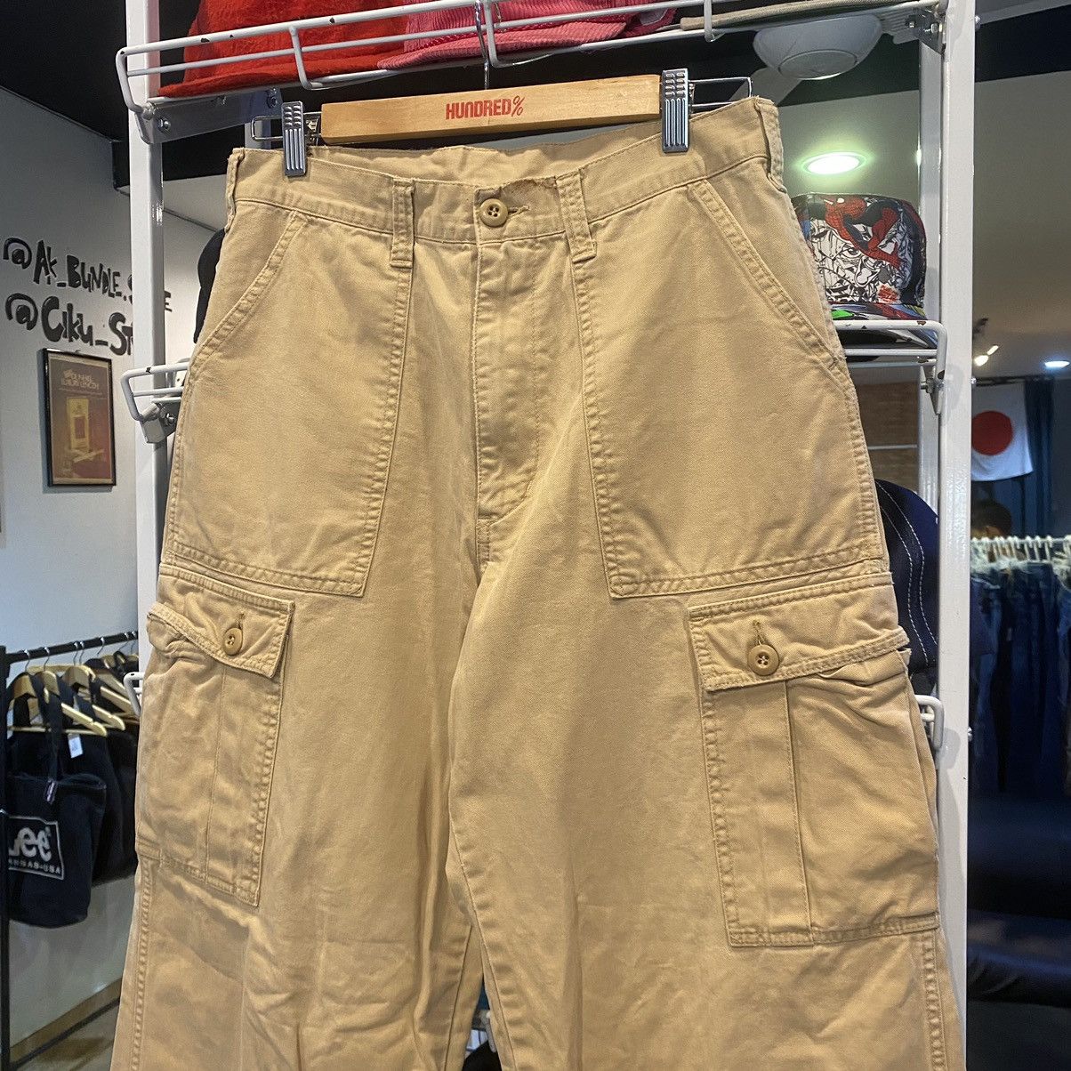 Schott VINTAGE‼️Schott military Cargo Pant Distressed Size Large 32 Size US 32 / EU 48 - 3 Thumbnail