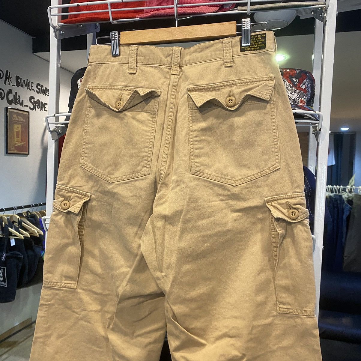 Schott VINTAGE‼️Schott military Cargo Pant Distressed Size Large 32 Size US 32 / EU 48 - 11 Thumbnail