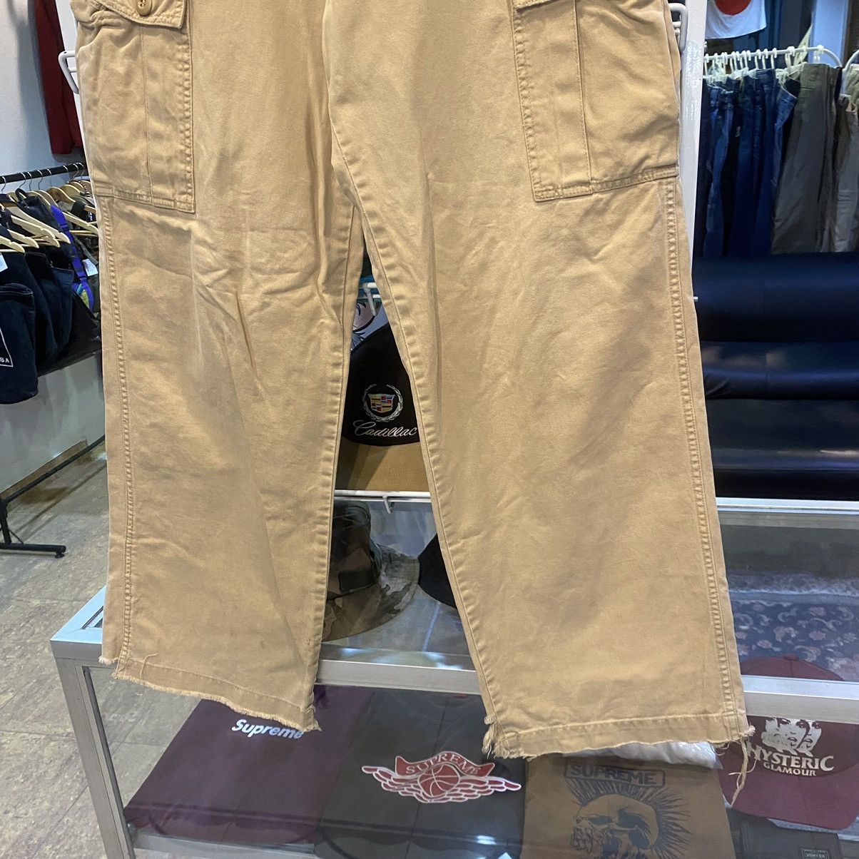 Schott VINTAGE‼️Schott military Cargo Pant Distressed Size Large 32 Size US 32 / EU 48 - 4 Thumbnail