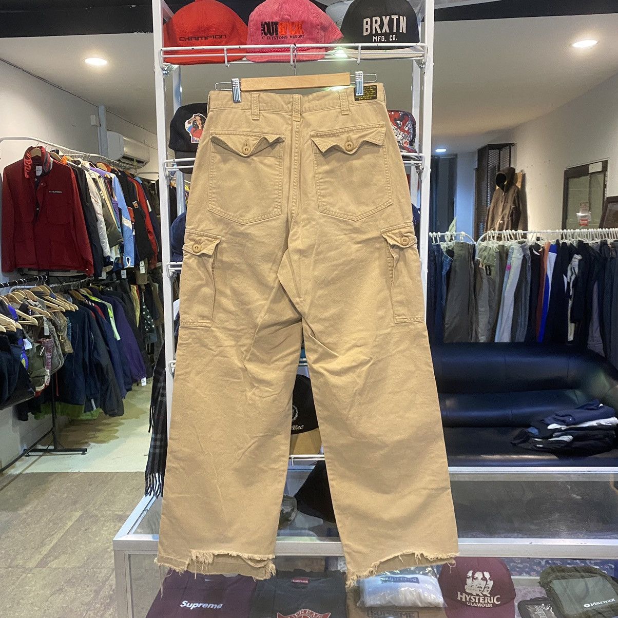Schott VINTAGE‼️Schott military Cargo Pant Distressed Size Large 32 Size US 32 / EU 48 - 2 Thumbnail