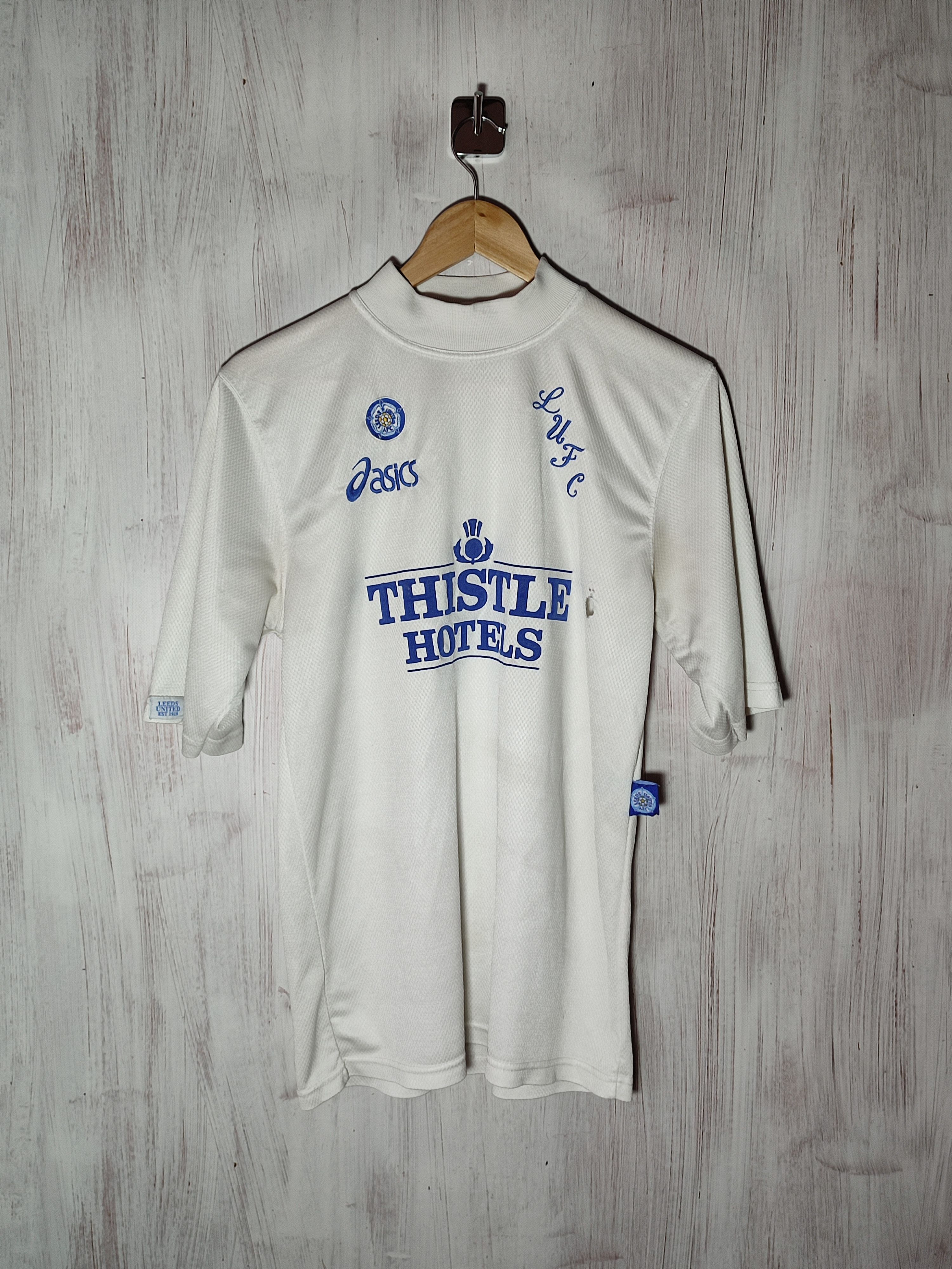 Vintage Leeds United 1995 1996 home soccer shirt jersey kit tee Grailed