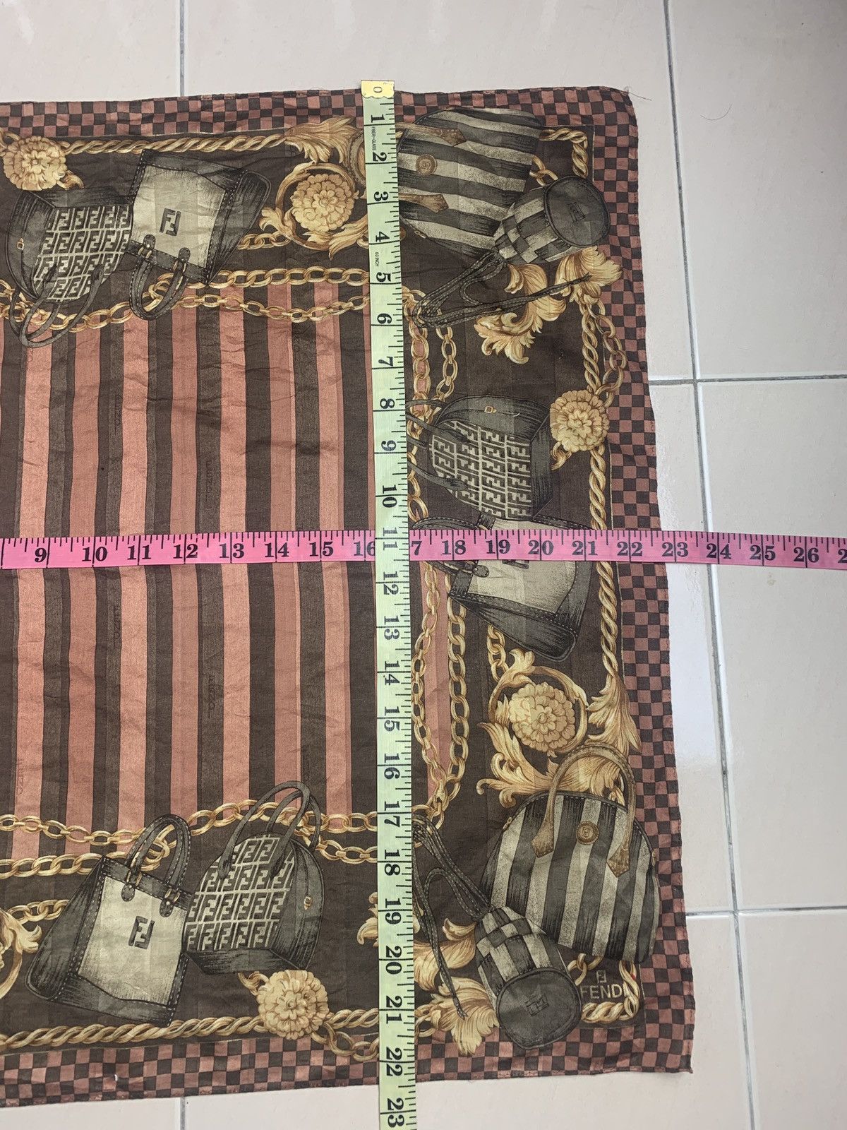 Designer Fendi Handkerchief Pocketsquares Size ONE SIZE - 8 Thumbnail