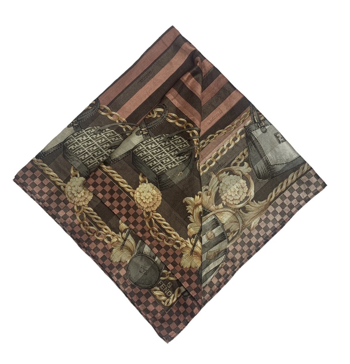 Designer Fendi Handkerchief Pocketsquares Size ONE SIZE - 2 Thumbnail