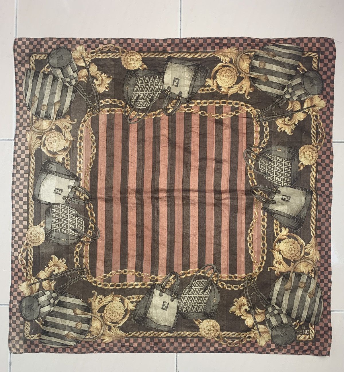 Designer Fendi Handkerchief Pocketsquares Size ONE SIZE - 3 Thumbnail