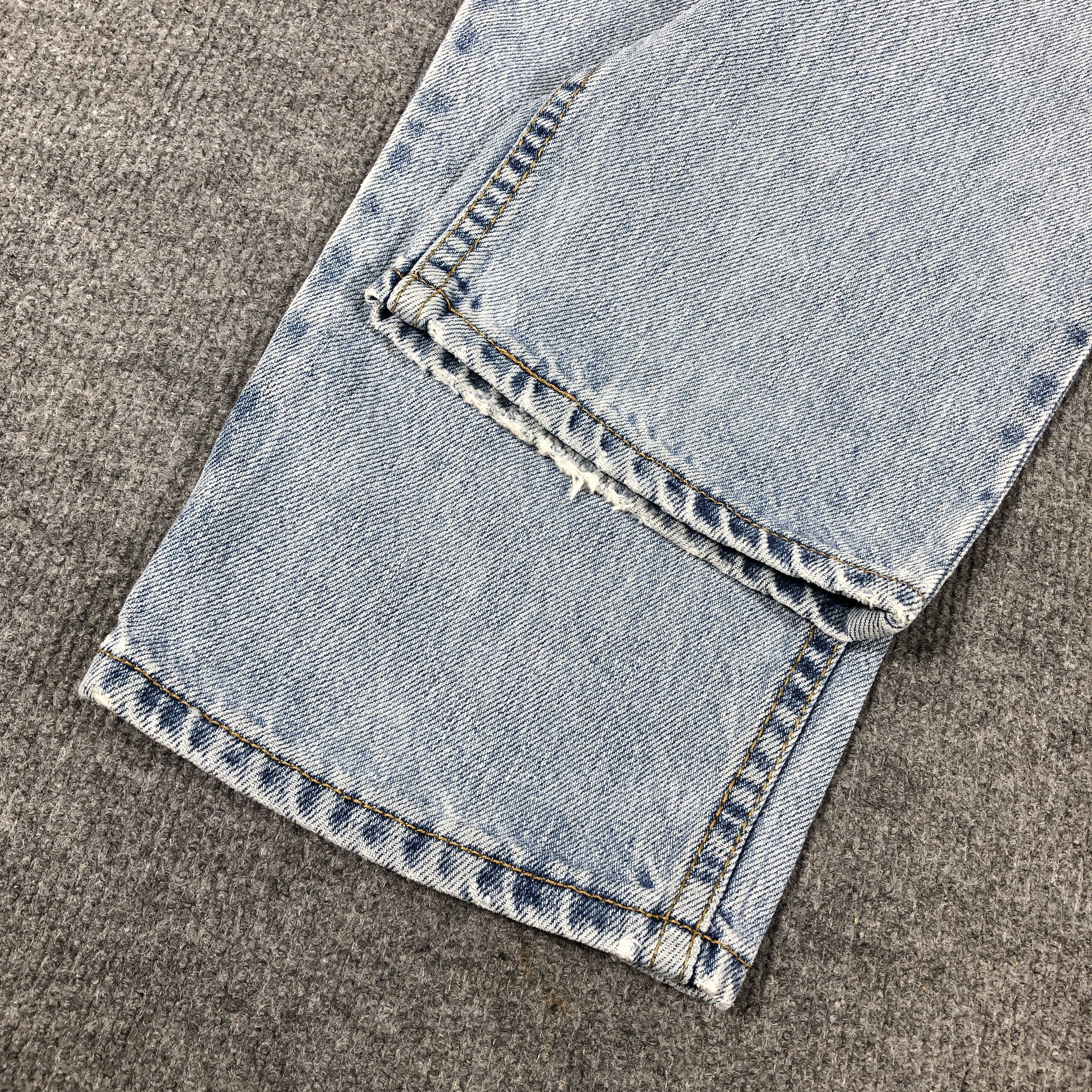 Levi's Vintage Y2k Levi's 550 Light Wash Relaxed Tapered Denim Jean Size US 30 / EU 46 - 7 Thumbnail