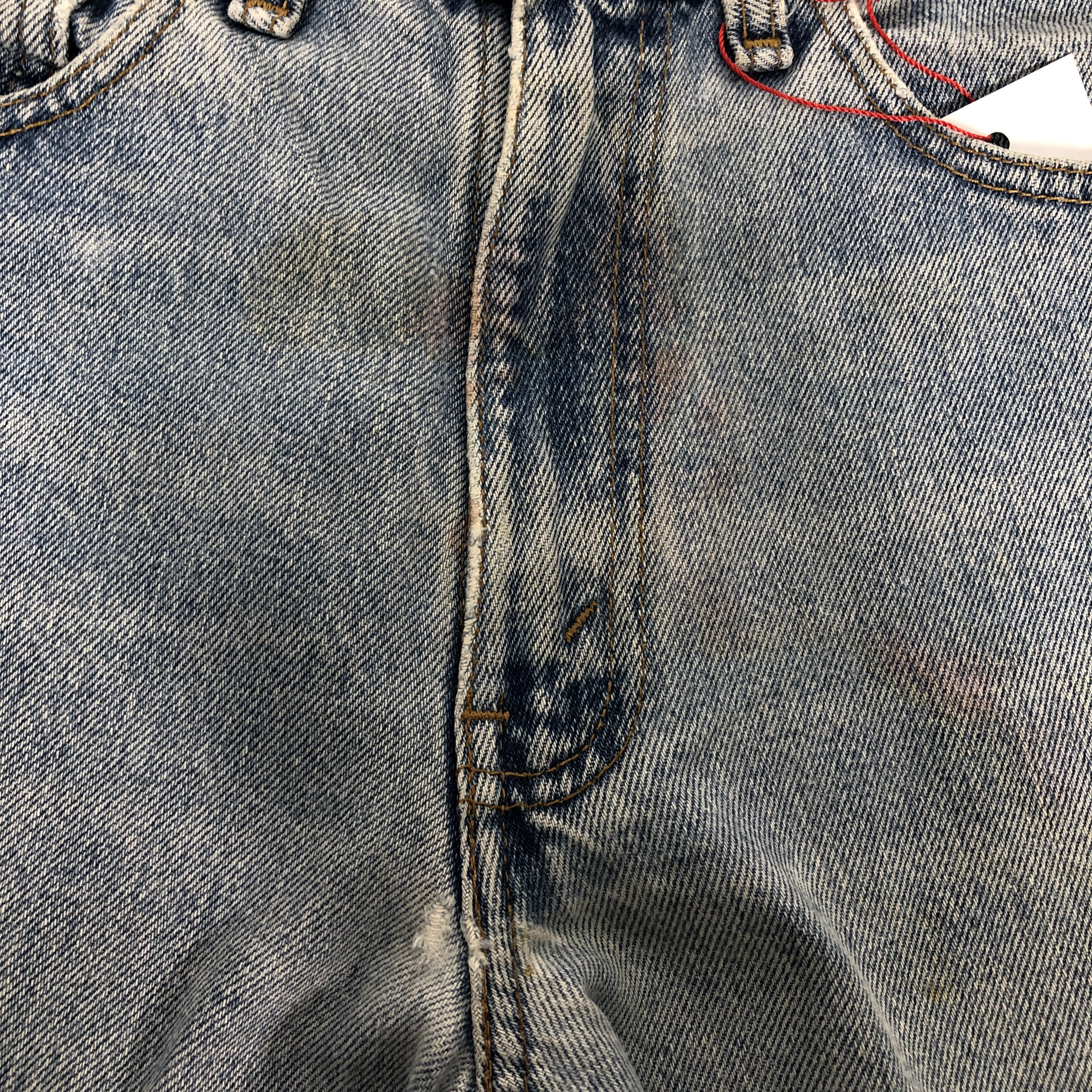 Levi's Vintage 90's Levi's 565 Distress Faded Blue Denim Jean Size US 31 - 14 Thumbnail