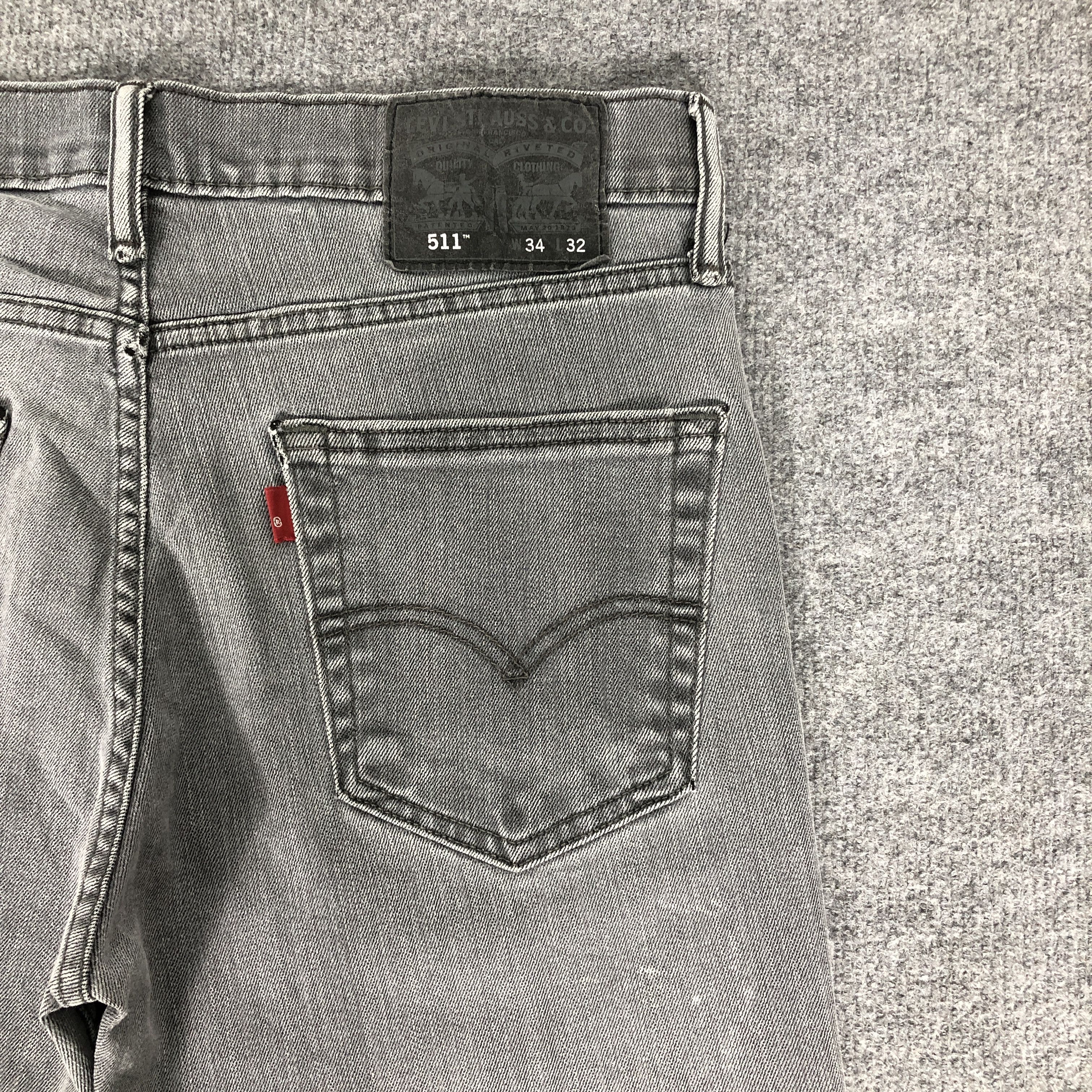 Levi's Vintage Y2k Levi's Lot 511 Slim Fit Faded Denim Jean Size US 32 / EU 48 - 7 Thumbnail
