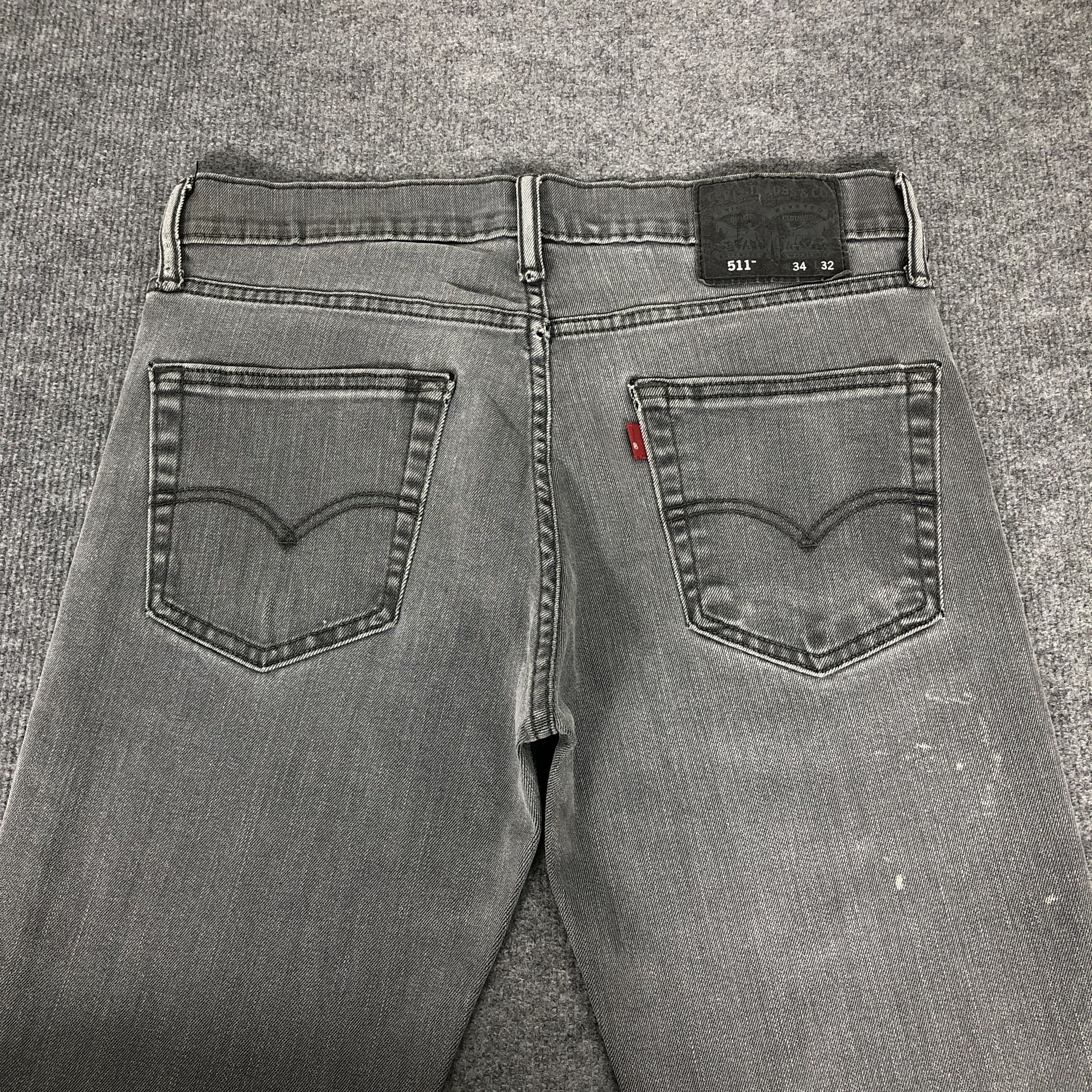 Levi's Vintage Y2k Levi's Lot 511 Slim Fit Faded Denim Jean Size US 32 / EU 48 - 4 Thumbnail