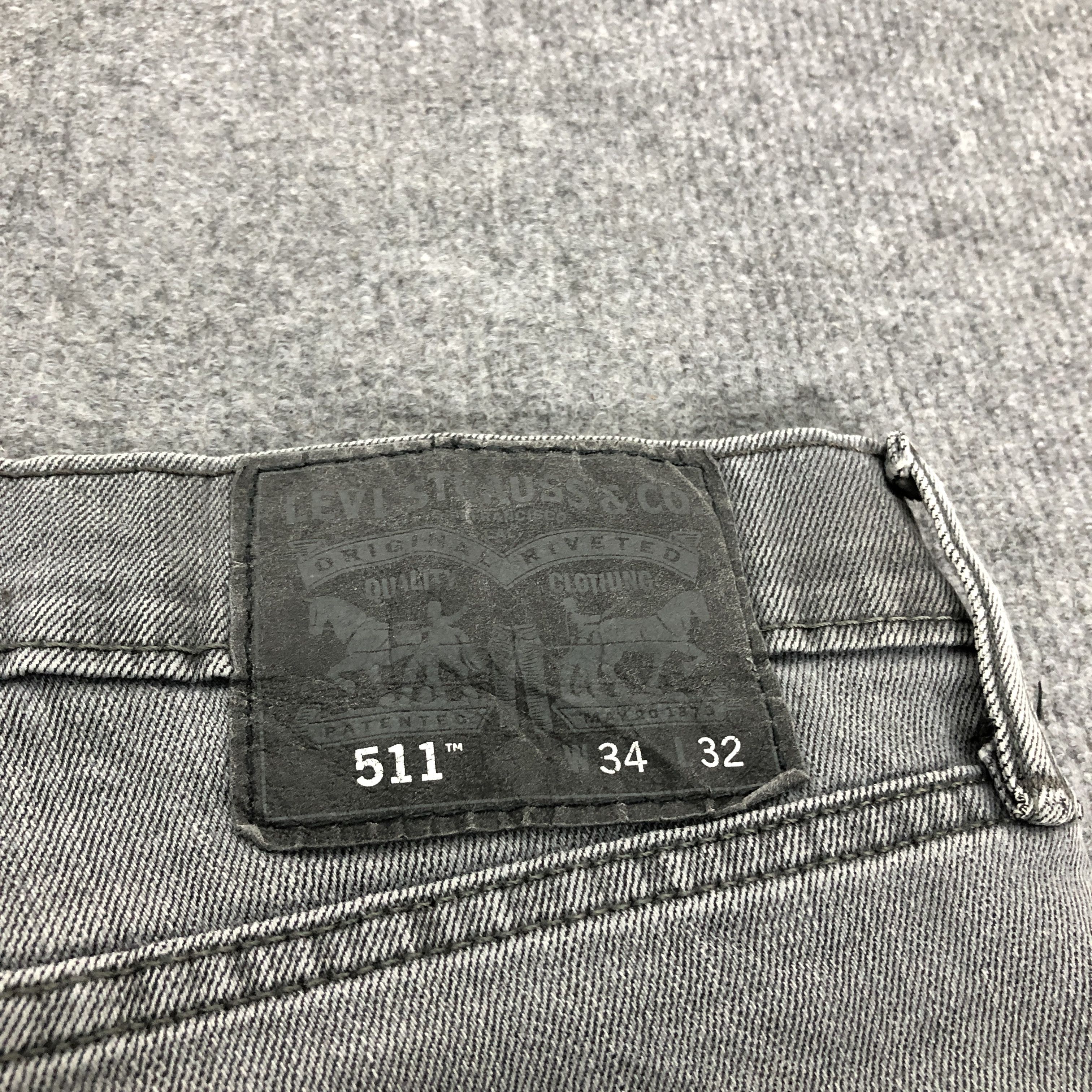 Levi's Vintage Y2k Levi's Lot 511 Slim Fit Faded Denim Jean Size US 32 / EU 48 - 5 Thumbnail