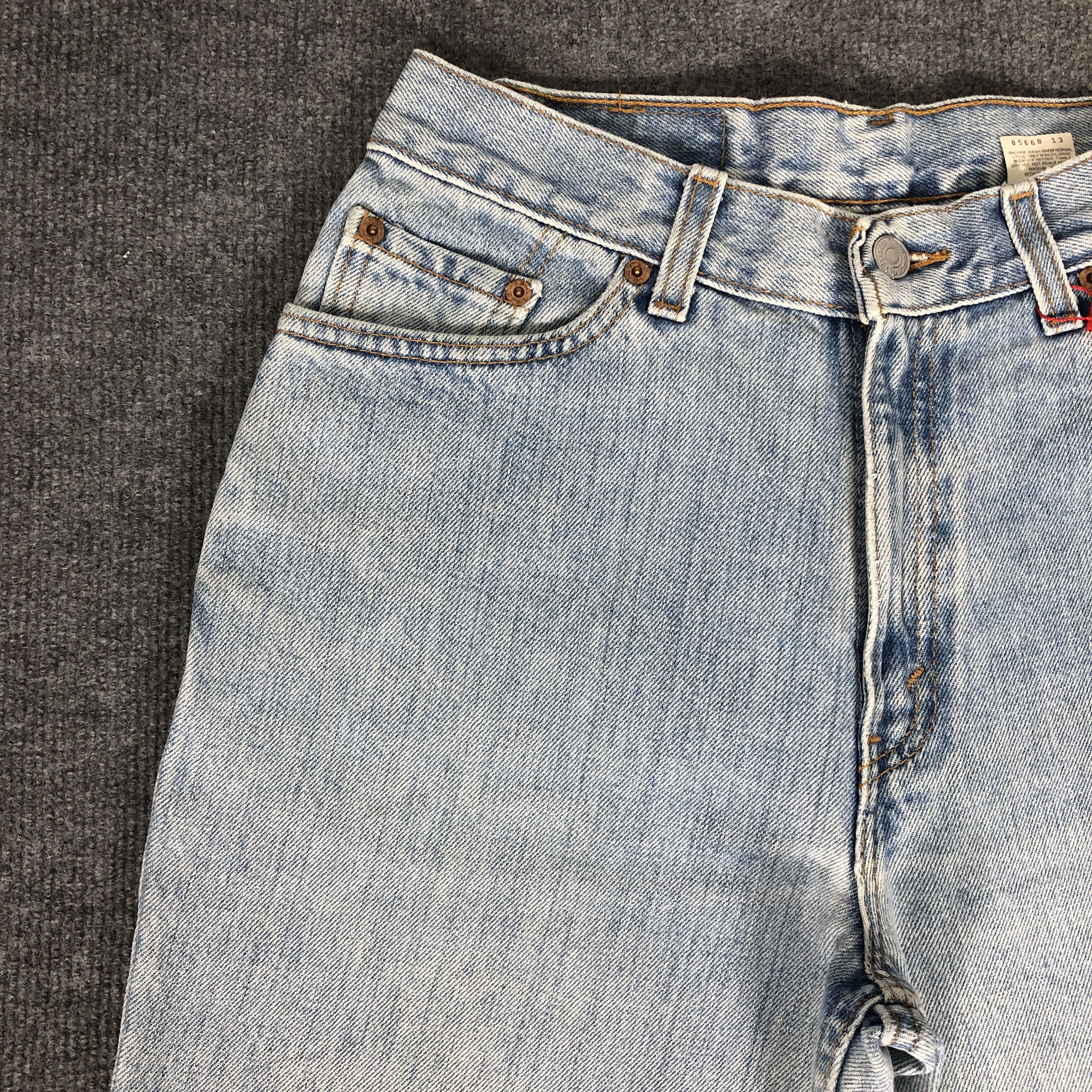 Levi's Vintage 90's Levi's 512 Slim Fit Tapered Leg Faded Blue Jean Size US 29 - 5 Thumbnail