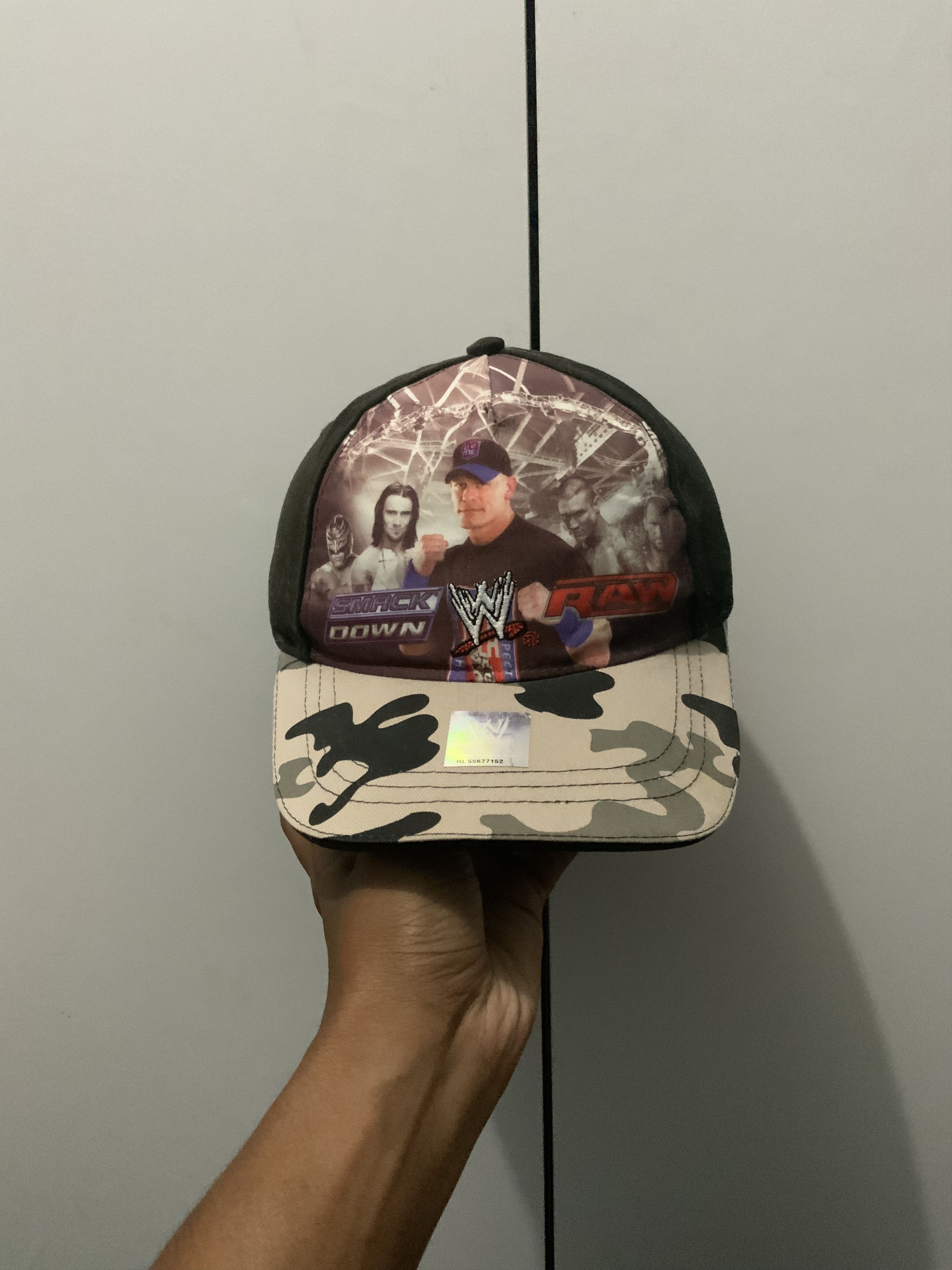 WWE Smack Down vs RAW WWE Camo Hat Size ONE SIZE - 13 Thumbnail