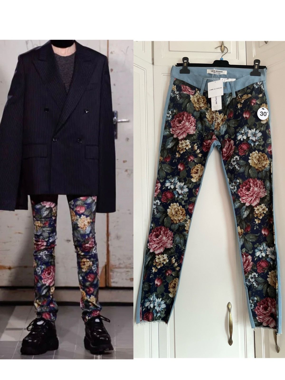 Junya Watanabe x Comme Des Garcons store Floral Jean