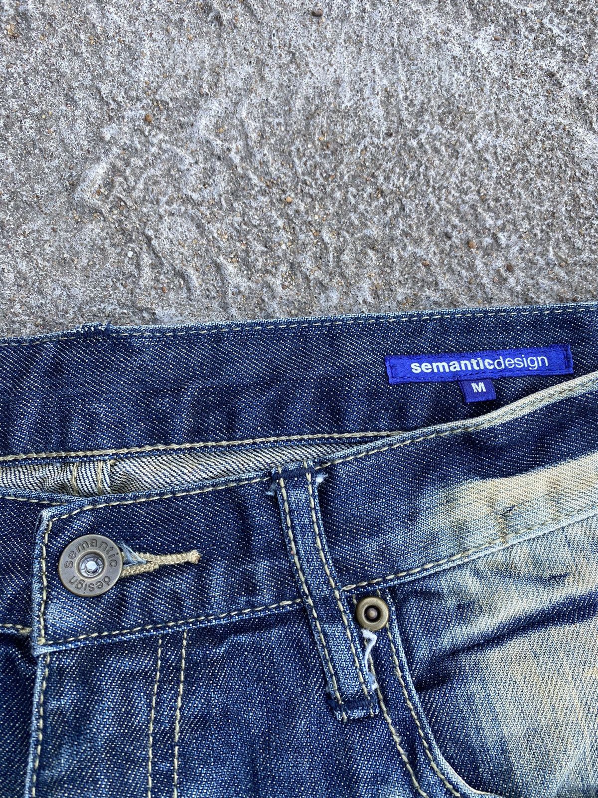 Japanese Brand Semanticdesign-Japanesebrand Wax Denim Size US 30 / EU 46 - 6 Thumbnail