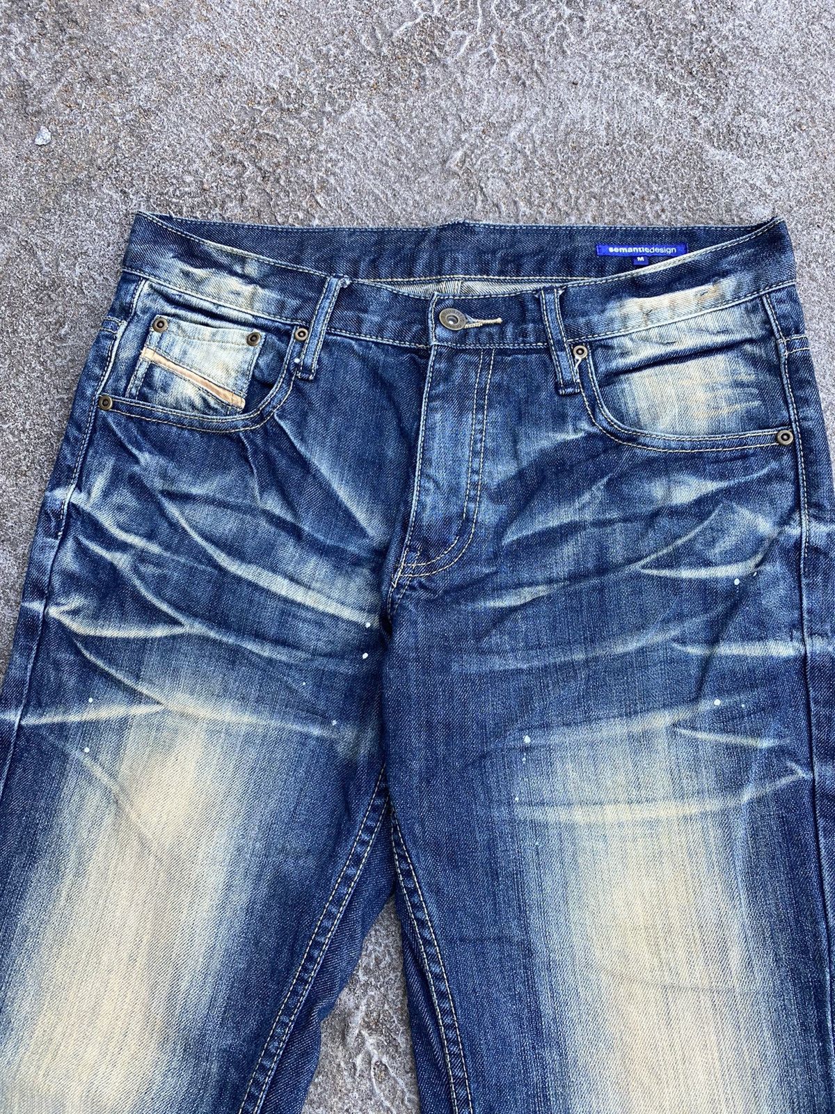 Japanese Brand Semanticdesign-Japanesebrand Wax Denim Size US 30 / EU 46 - 2 Thumbnail