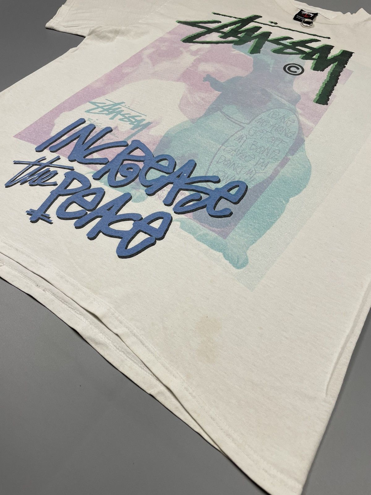 Stussy VINTAGE STUSSY “INCREASE THE PEACE” PHOTO TEE Size US L / EU 52-54 / 3 - 8 Thumbnail