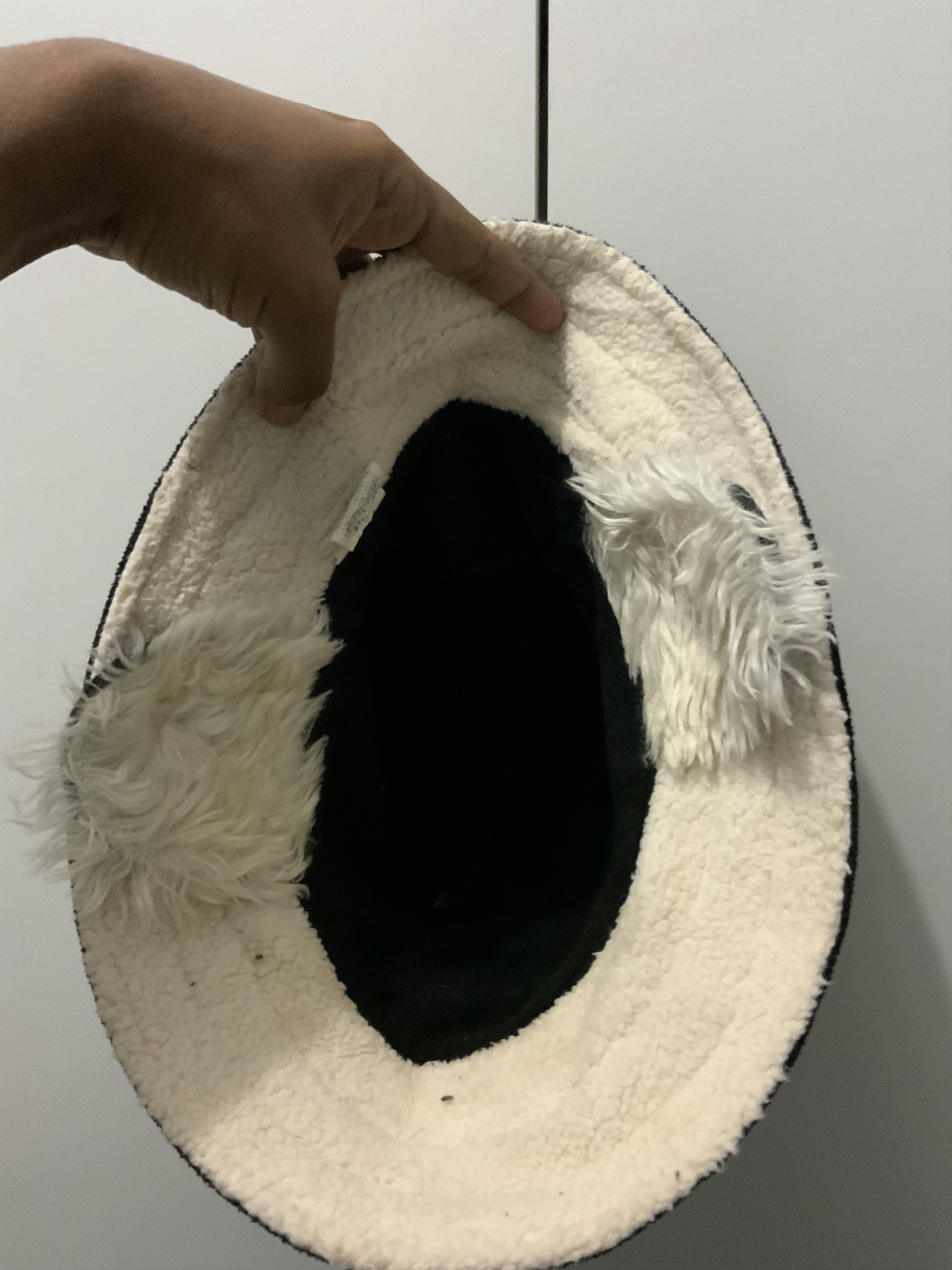 Hat Club Black White Ear Faux Fur Bucket Hat Size ONE SIZE - 9 Thumbnail