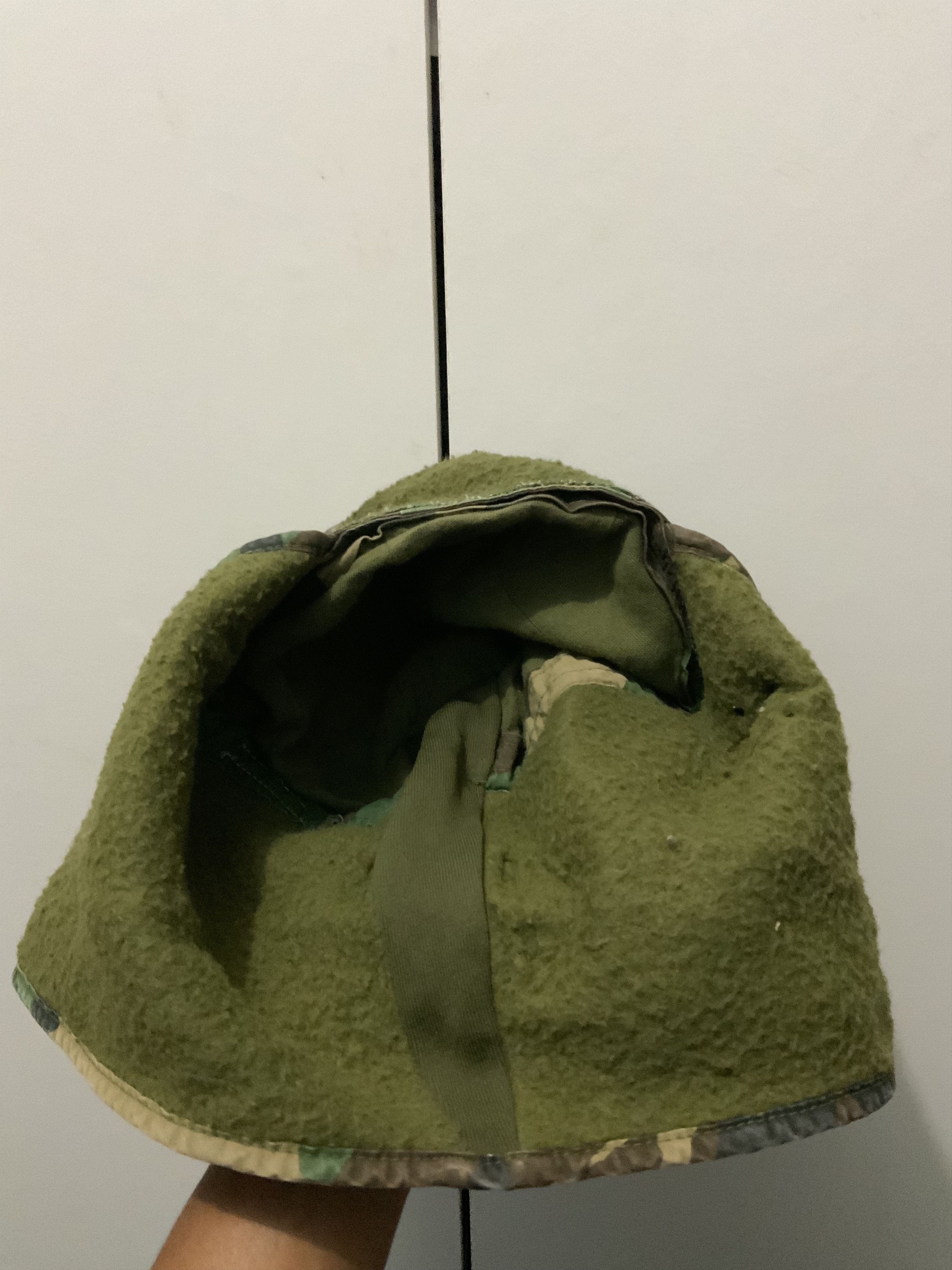 Vintage Vintage Camoflauge Woodland Insulating Helmet Liner Mask Size ONE SIZE - 12 Thumbnail