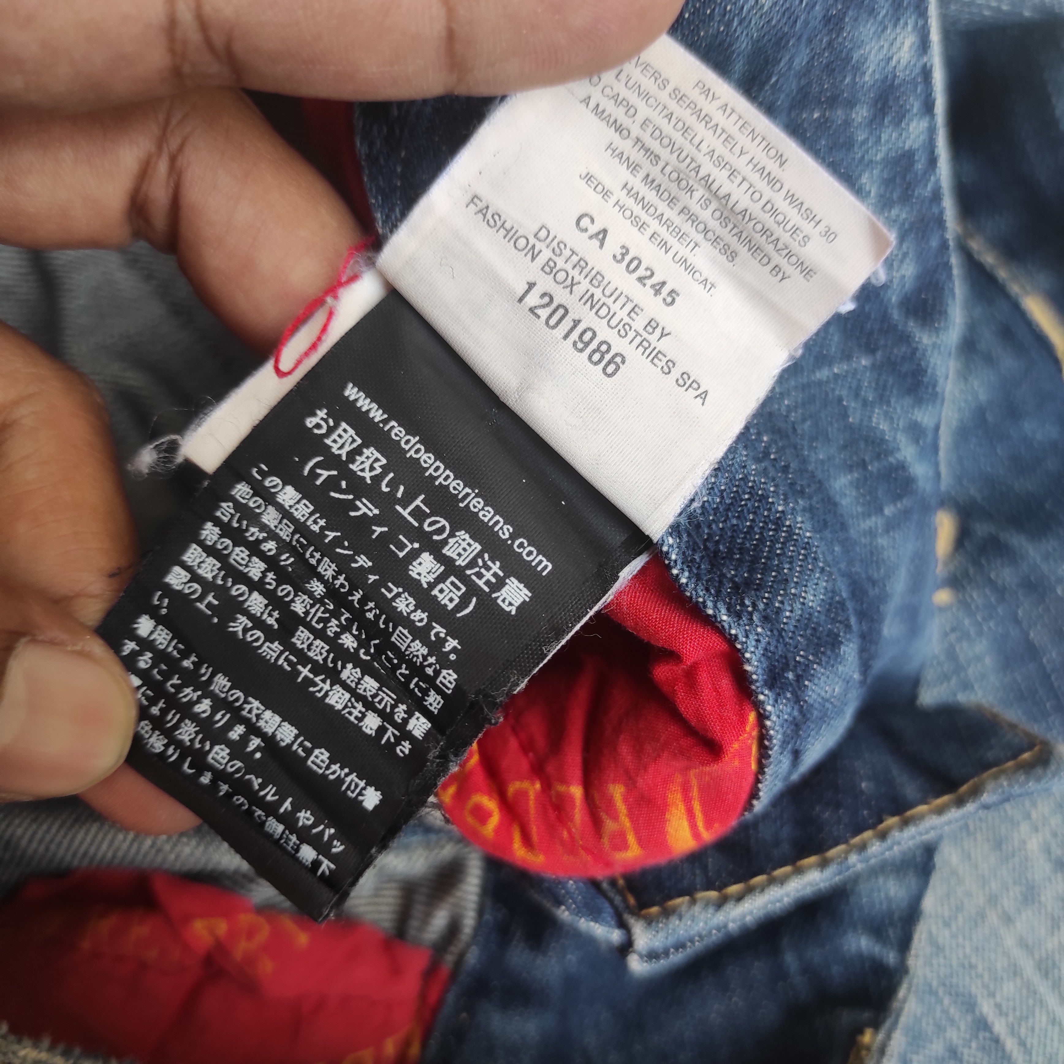 Hysteric Glamour Flare Jeans RED PEPPER Low Rise Boot cut size 26 fit 28 Size US 26 / EU 42 - 16 Thumbnail