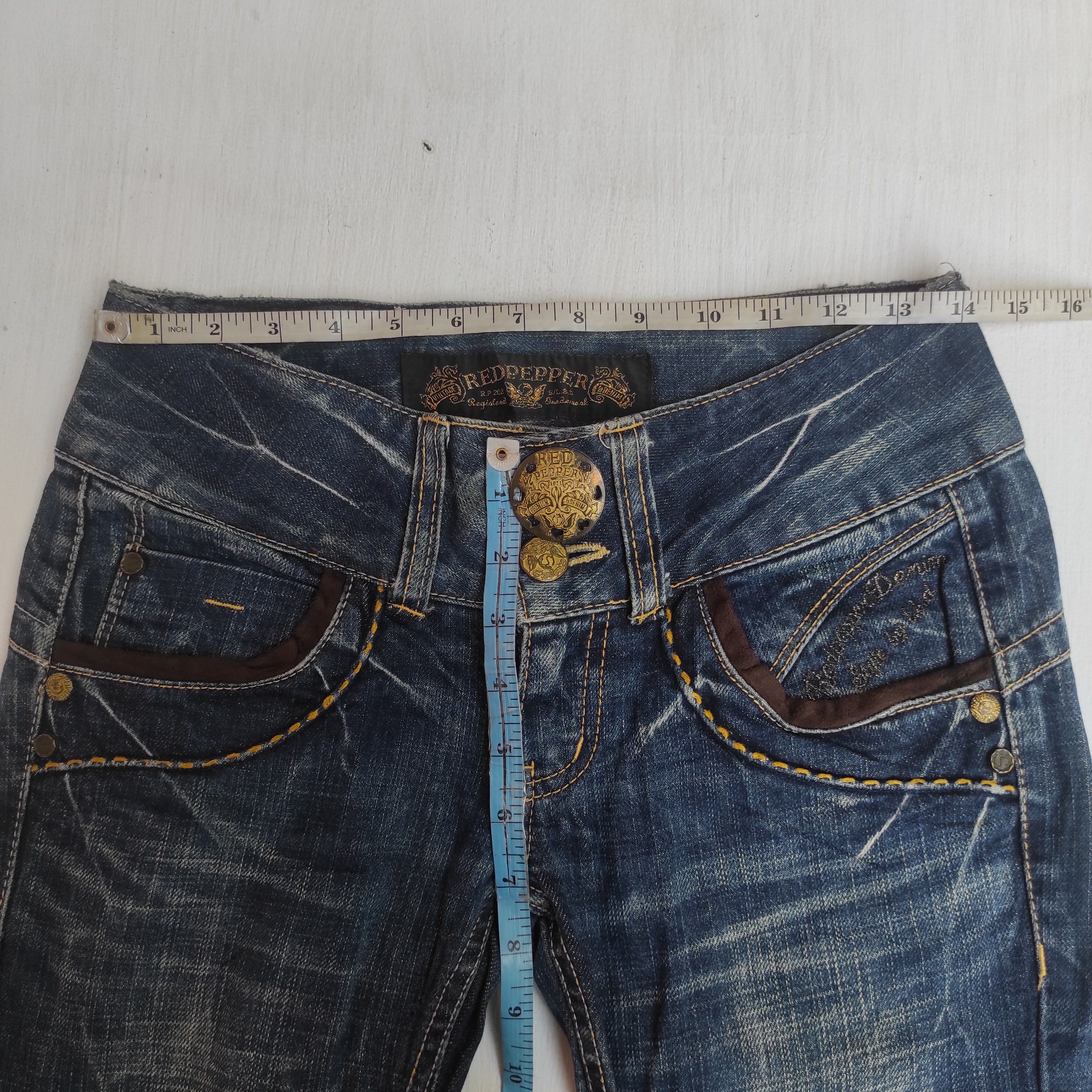 Hysteric Glamour Flare Jeans RED PEPPER Low Rise Boot cut size 26 fit 28 Size US 26 / EU 42 - 17 Thumbnail