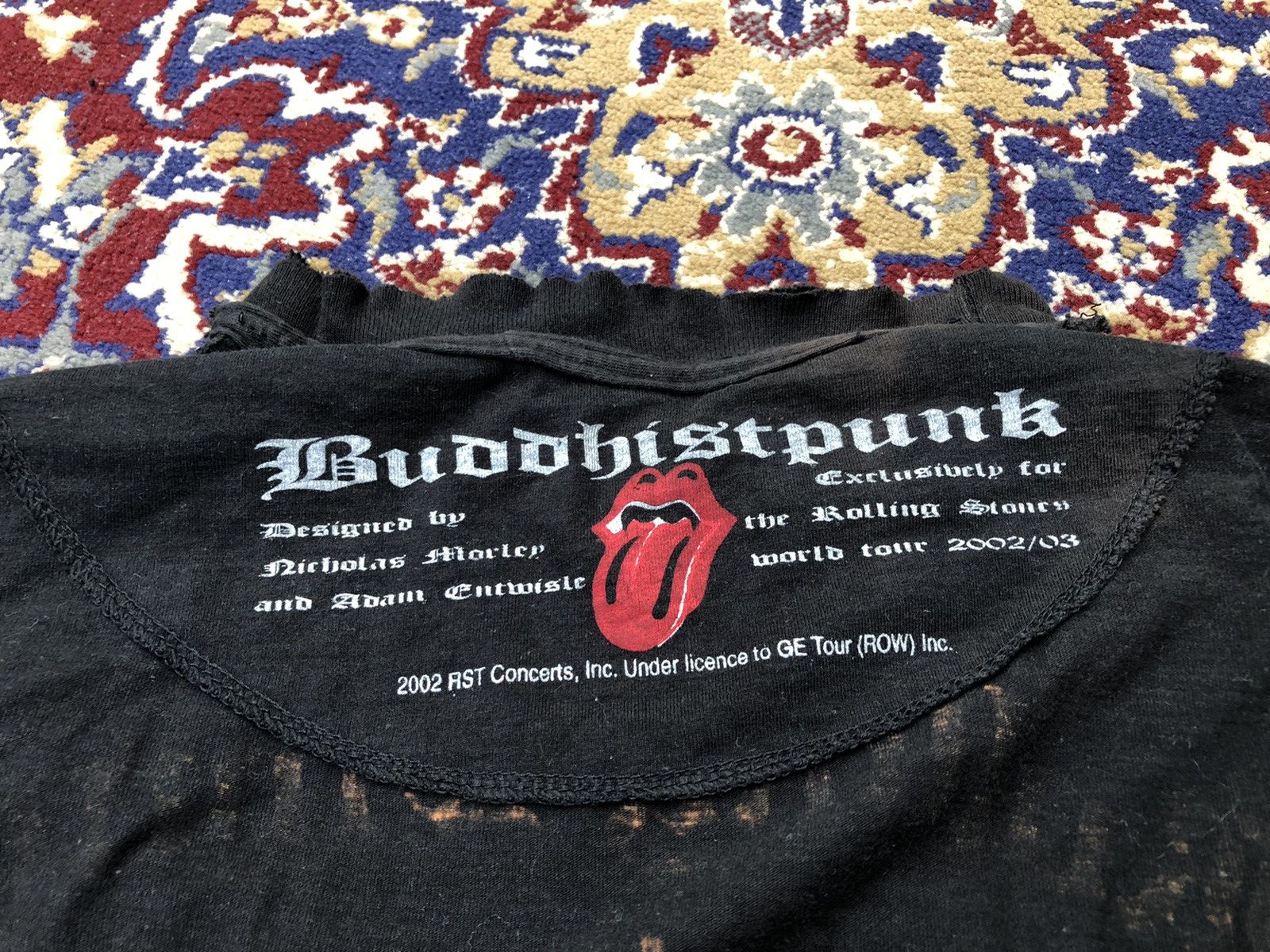 Band Tees Vintage The Buddhistpunk x Mick Jagger RS Acid Wash Tee Size US M / EU 48-50 / 2 - 11 Thumbnail