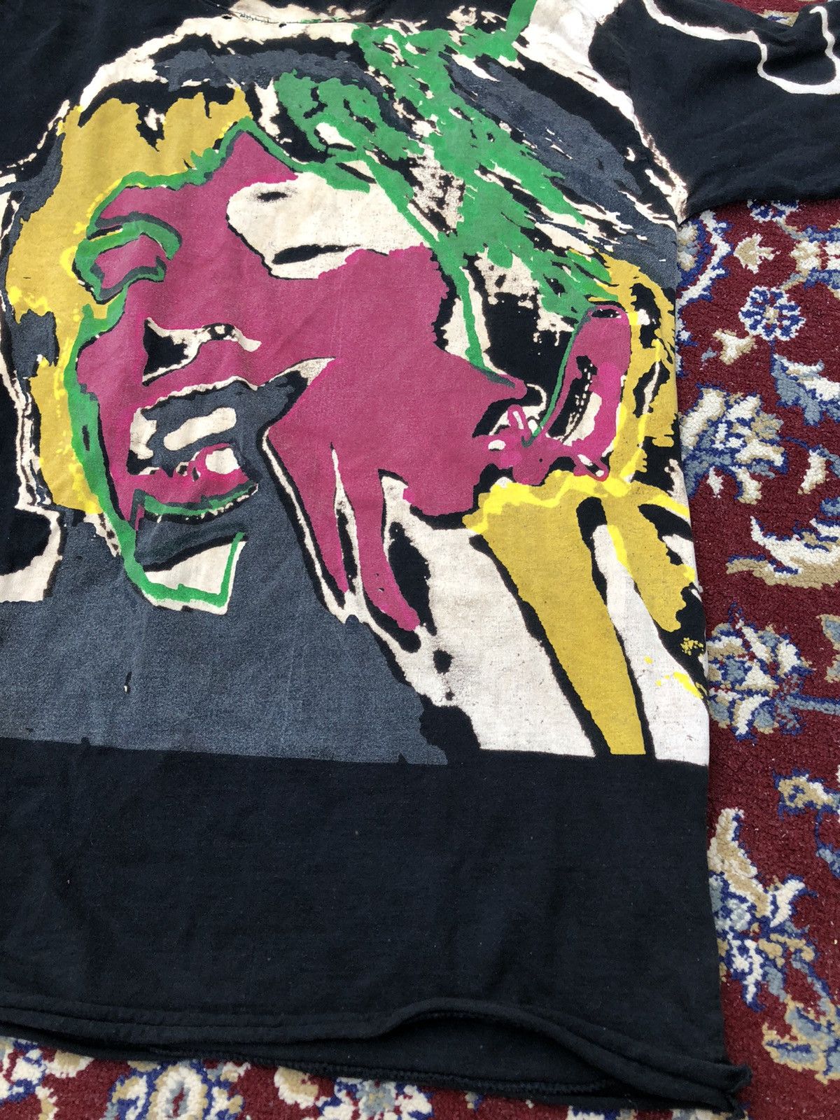 Band Tees Vintage The Buddhistpunk x Mick Jagger RS Acid Wash Tee Size US M / EU 48-50 / 2 - 6 Thumbnail