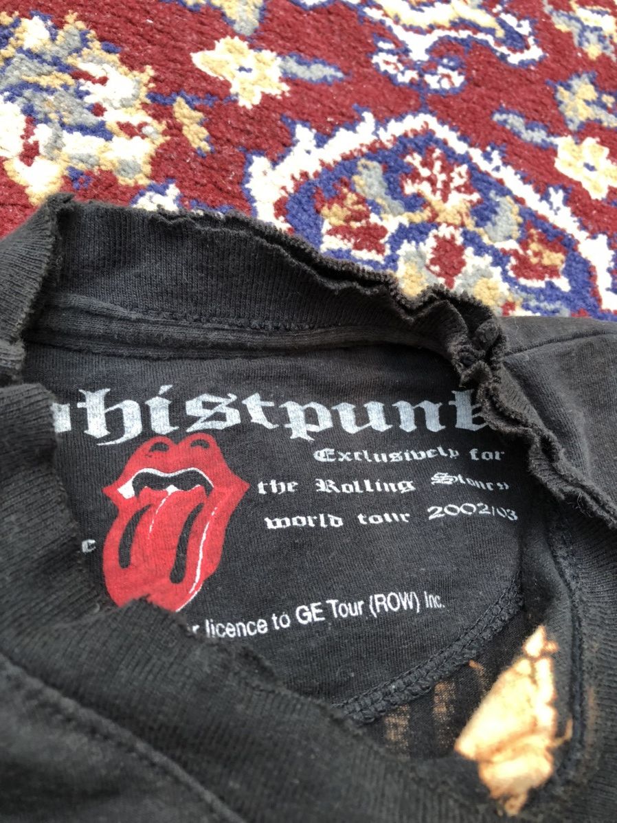 Band Tees Vintage The Buddhistpunk x Mick Jagger RS Acid Wash Tee Size US M / EU 48-50 / 2 - 4 Thumbnail