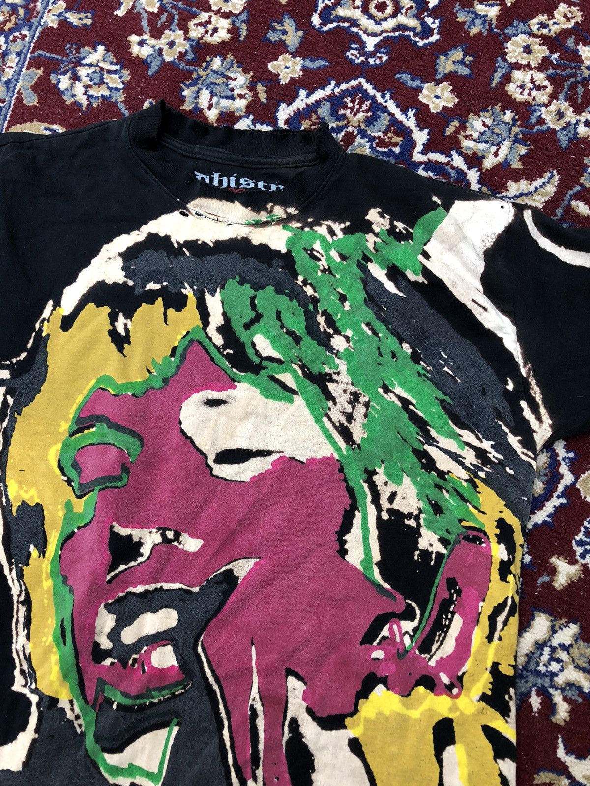 Band Tees Vintage The Buddhistpunk x Mick Jagger RS Acid Wash Tee Size US M / EU 48-50 / 2 - 2 Thumbnail