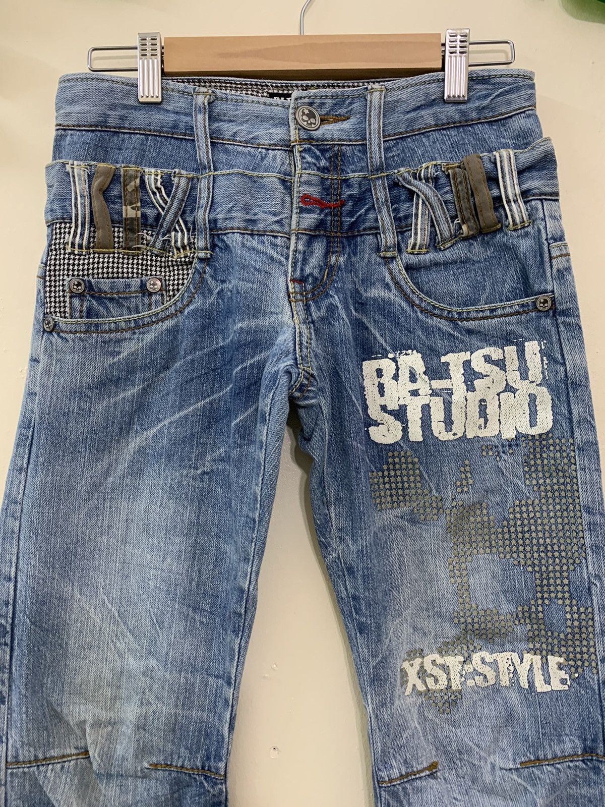 Japanese Brand × Vintage Skulls Design🔥🔥 XST. Ba-Tsu Studio Jeans Size US 27 - 1 Thumbnail