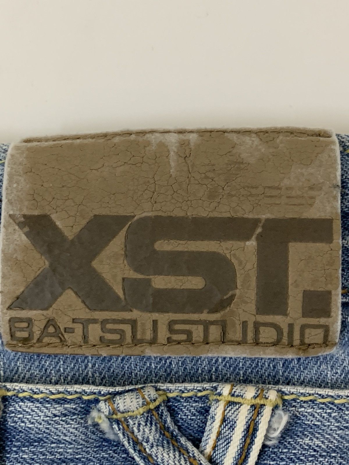 Japanese Brand × Vintage Skulls Design🔥🔥 XST. Ba-Tsu Studio Jeans Size US 27 - 18 Thumbnail