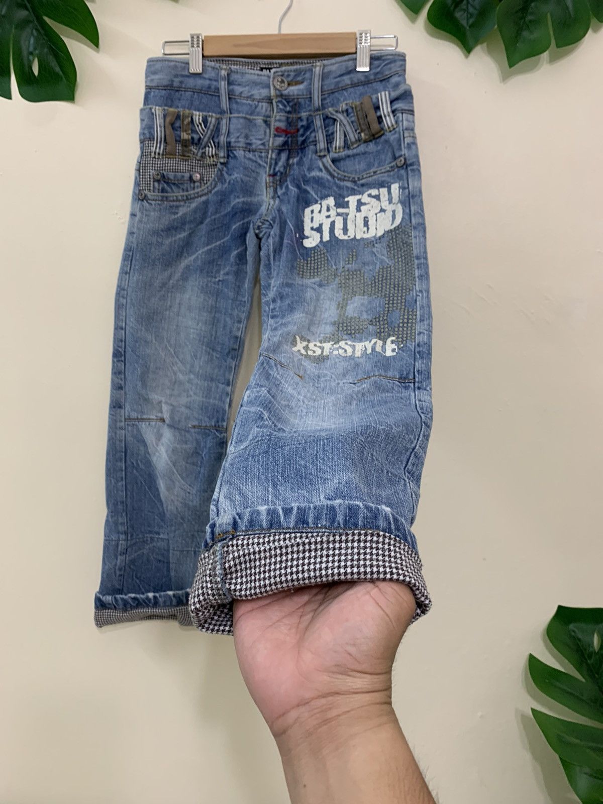 Japanese Brand × Vintage Skulls Design🔥🔥 XST. Ba-Tsu Studio Jeans Size US 27 - 11 Thumbnail