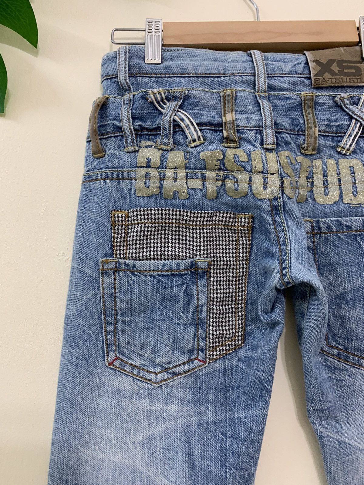 Japanese Brand × Vintage Skulls Design🔥🔥 XST. Ba-Tsu Studio Jeans Size US 27 - 15 Thumbnail