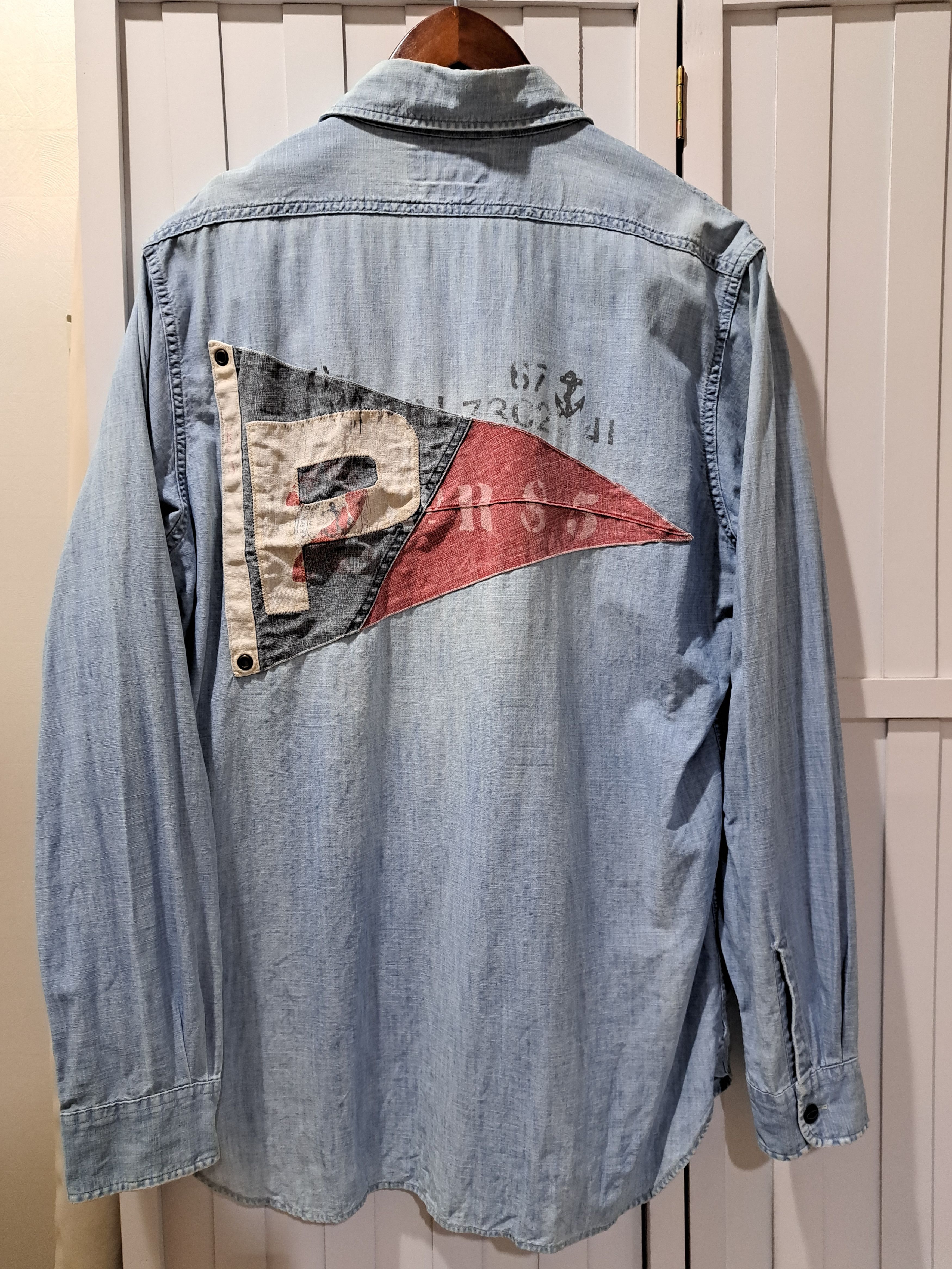 Vintage Polo Ralph Lauren Sailing flag denim shirt