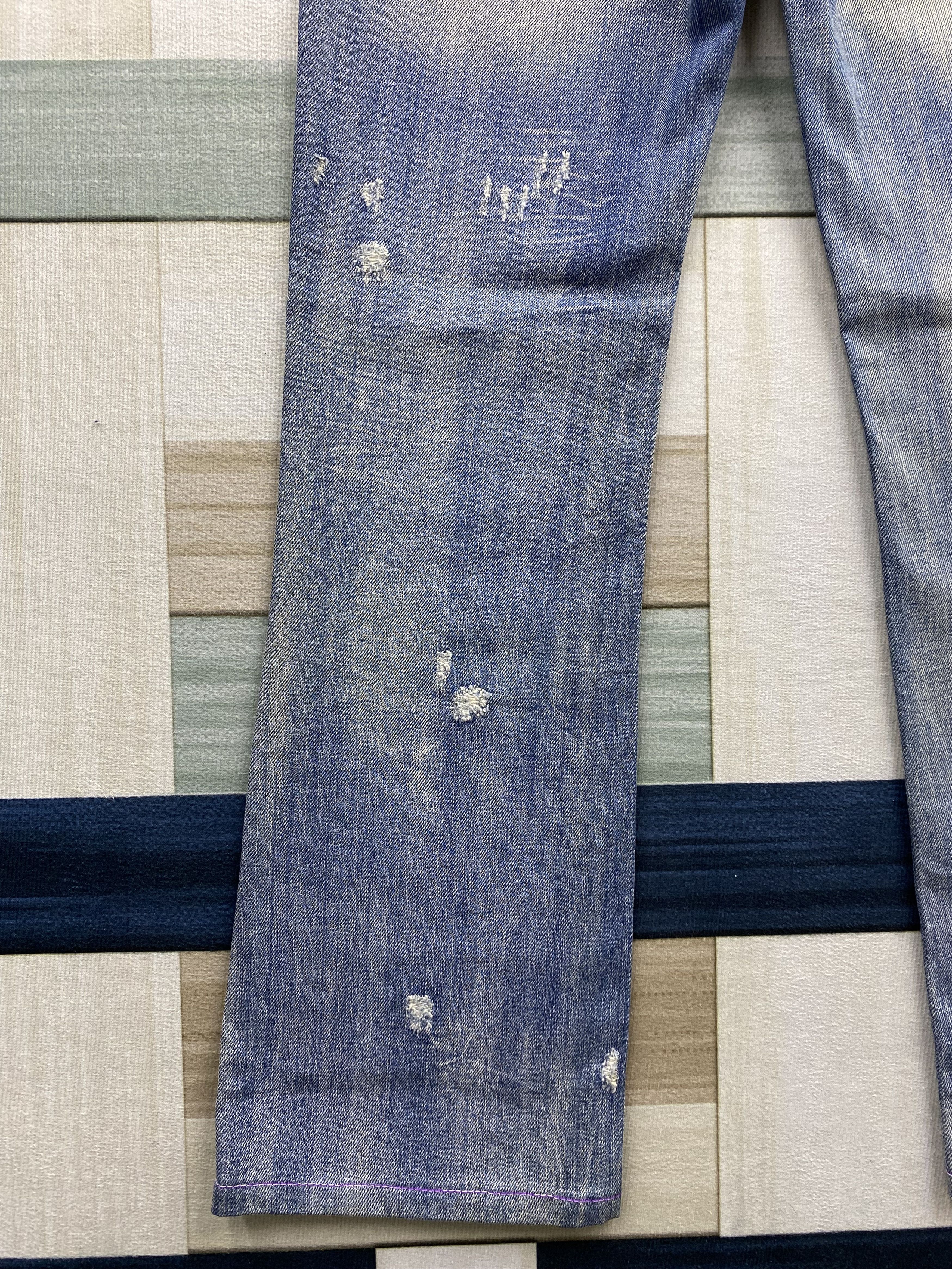 Diesel Vintage Diesel Liv Distress Faded Denim Jean Size 27" / US 4 / IT 40 - 13 Thumbnail
