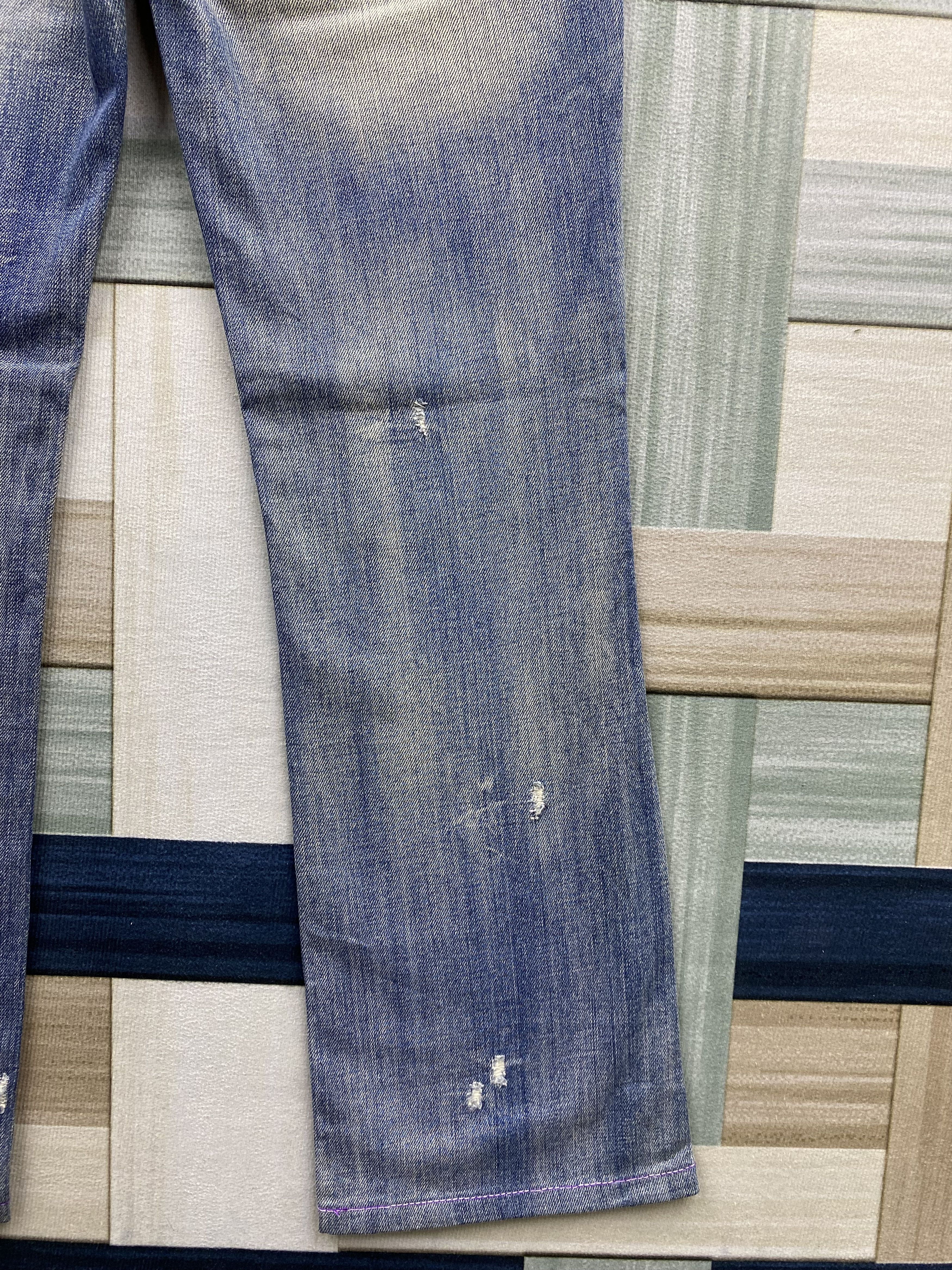 Diesel Vintage Diesel Liv Distress Faded Denim Jean Size 27" / US 4 / IT 40 - 14 Thumbnail