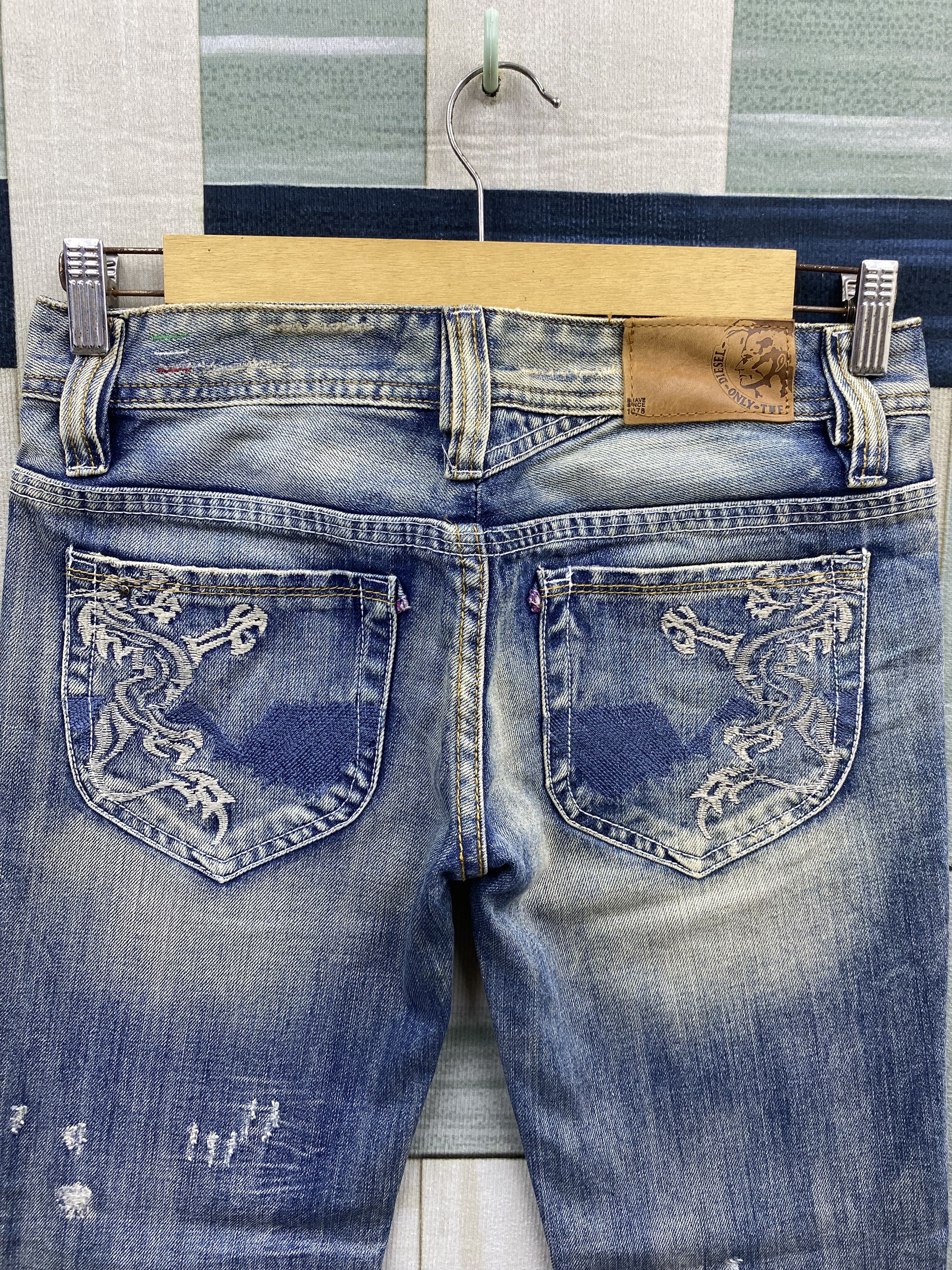Diesel Vintage Diesel Liv Distress Faded Denim Jean Size 27" / US 4 / IT 40 - 4 Thumbnail