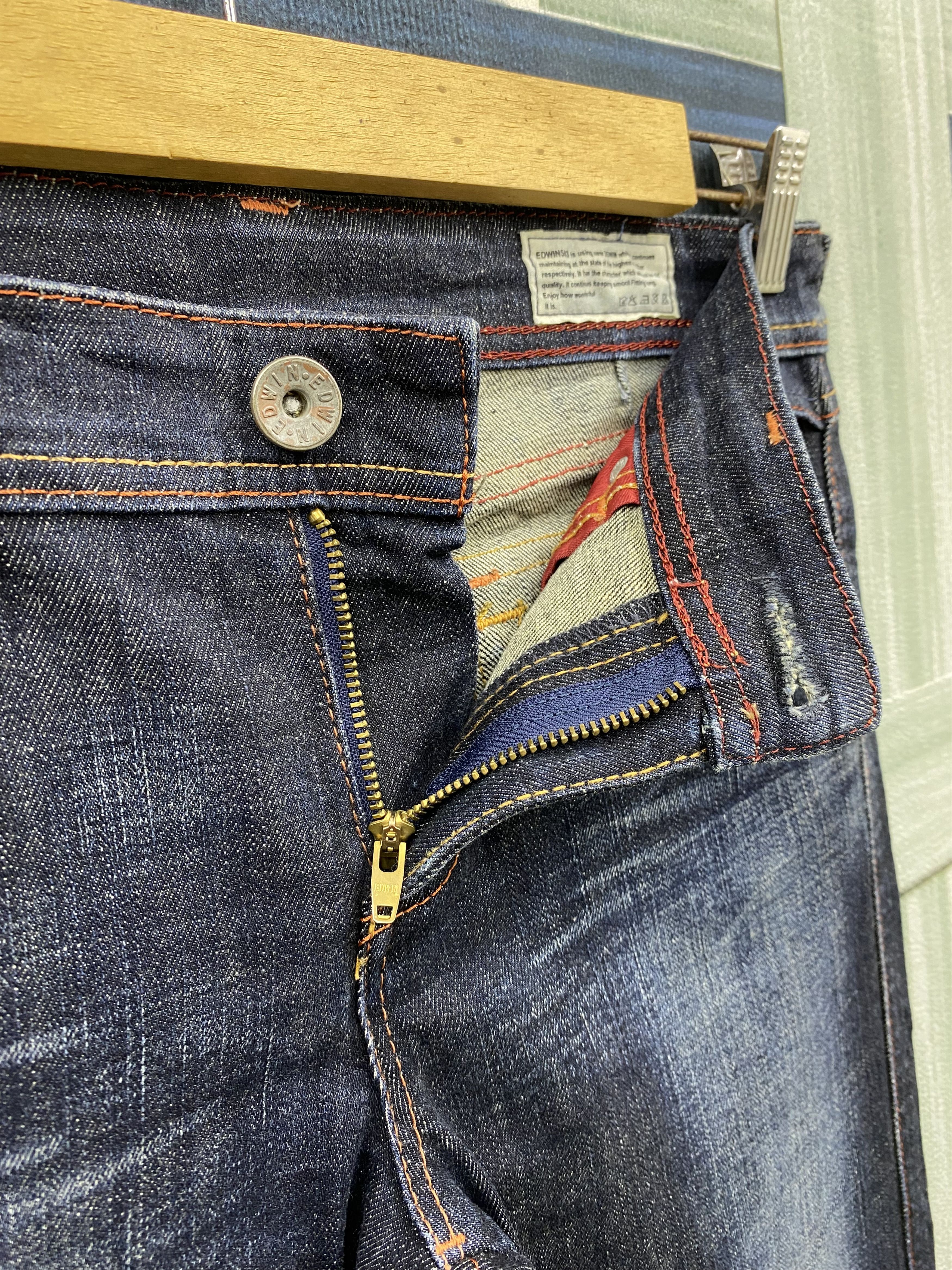 Edwin Edwin 503 Blue Trip Slim Fit Denim Jean Size US 31 - 10 Thumbnail