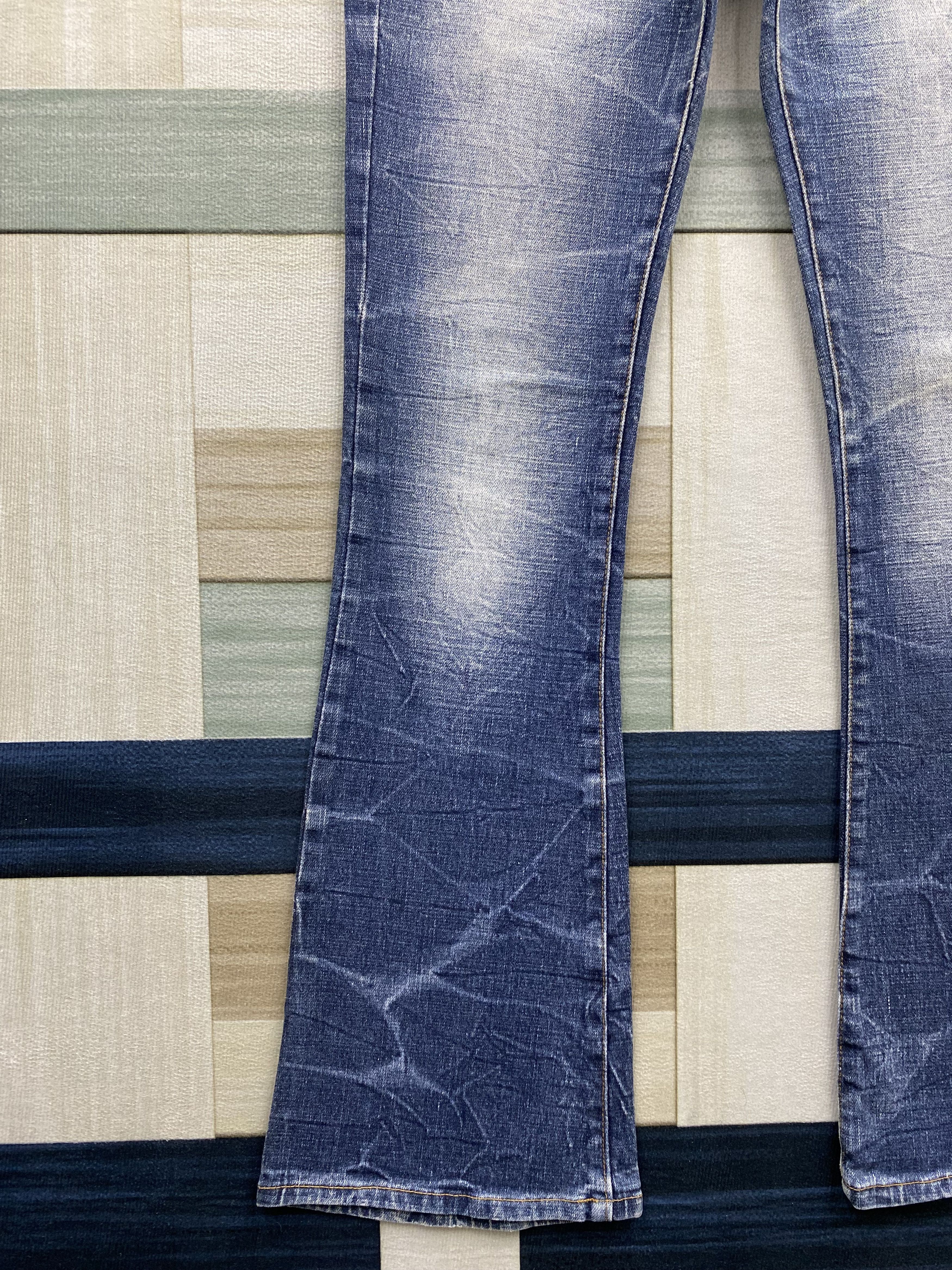 If Six Was Nine Vintage Japanese Brand Faded Blue Flare Denim Jean Size 30" / US 8 / IT 44 - 7 Thumbnail