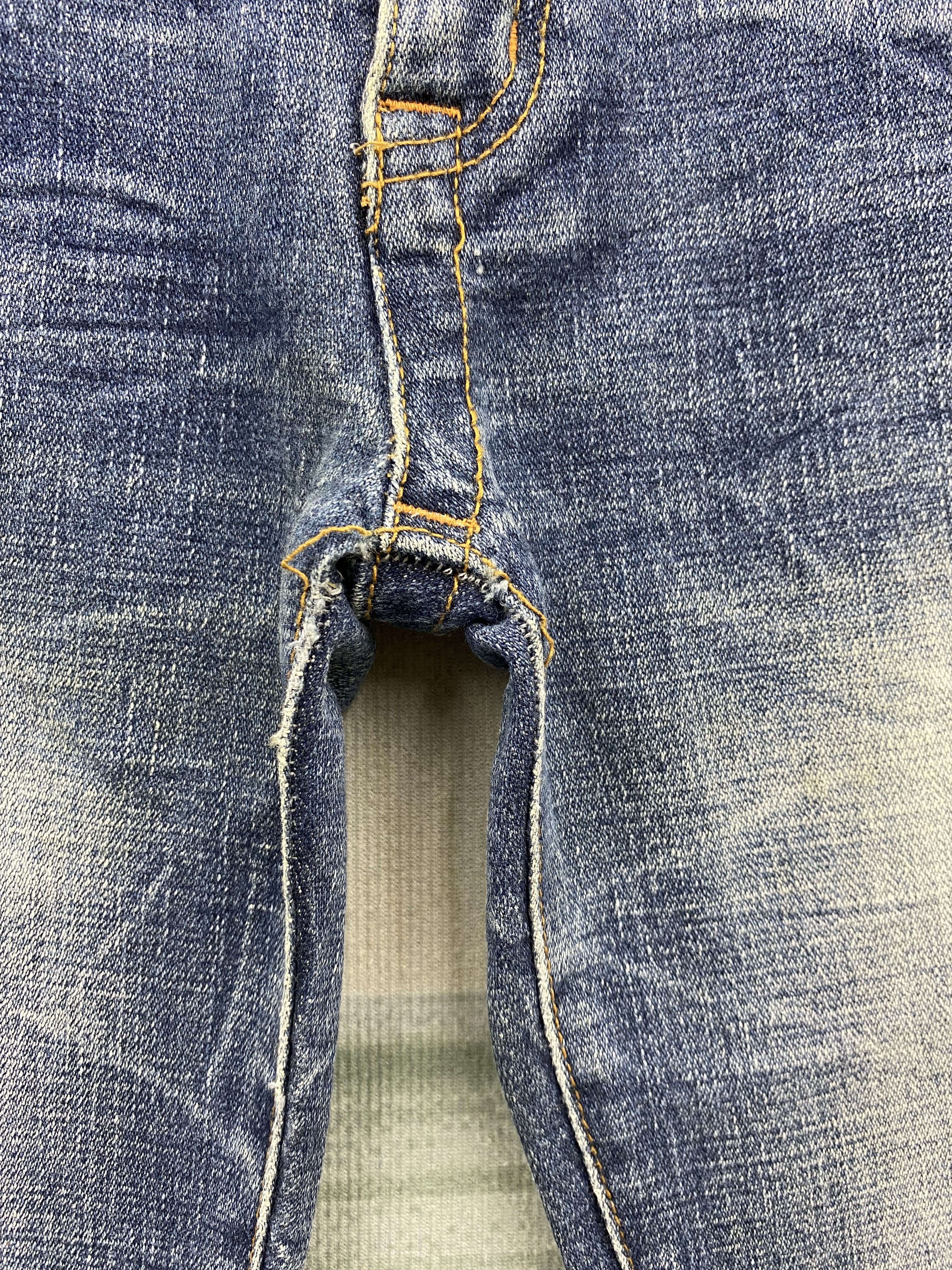 If Six Was Nine Vintage Japanese Brand Faded Blue Flare Denim Jean Size 30" / US 8 / IT 44 - 15 Thumbnail