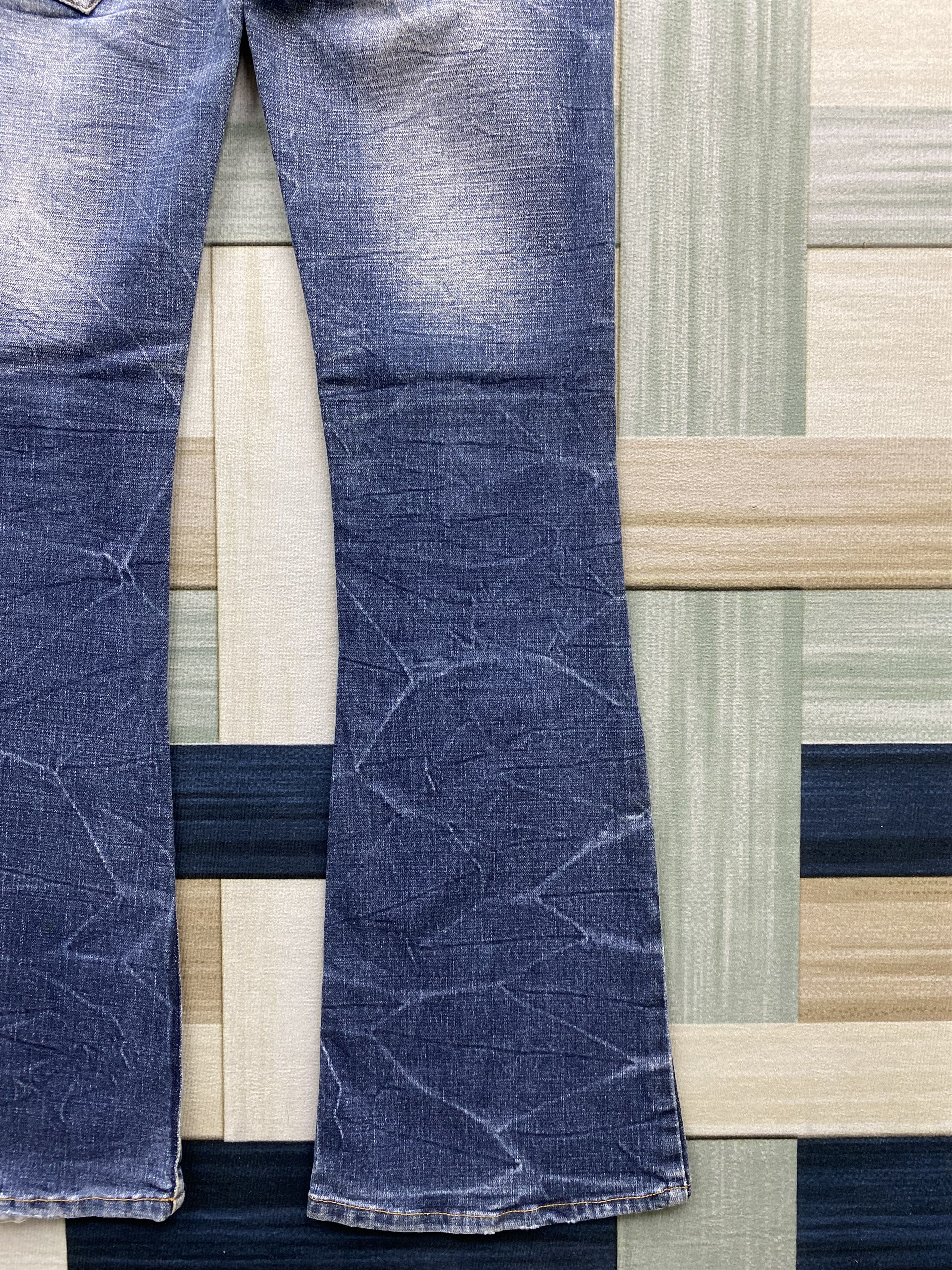 If Six Was Nine Vintage Japanese Brand Faded Blue Flare Denim Jean Size 30" / US 8 / IT 44 - 12 Thumbnail