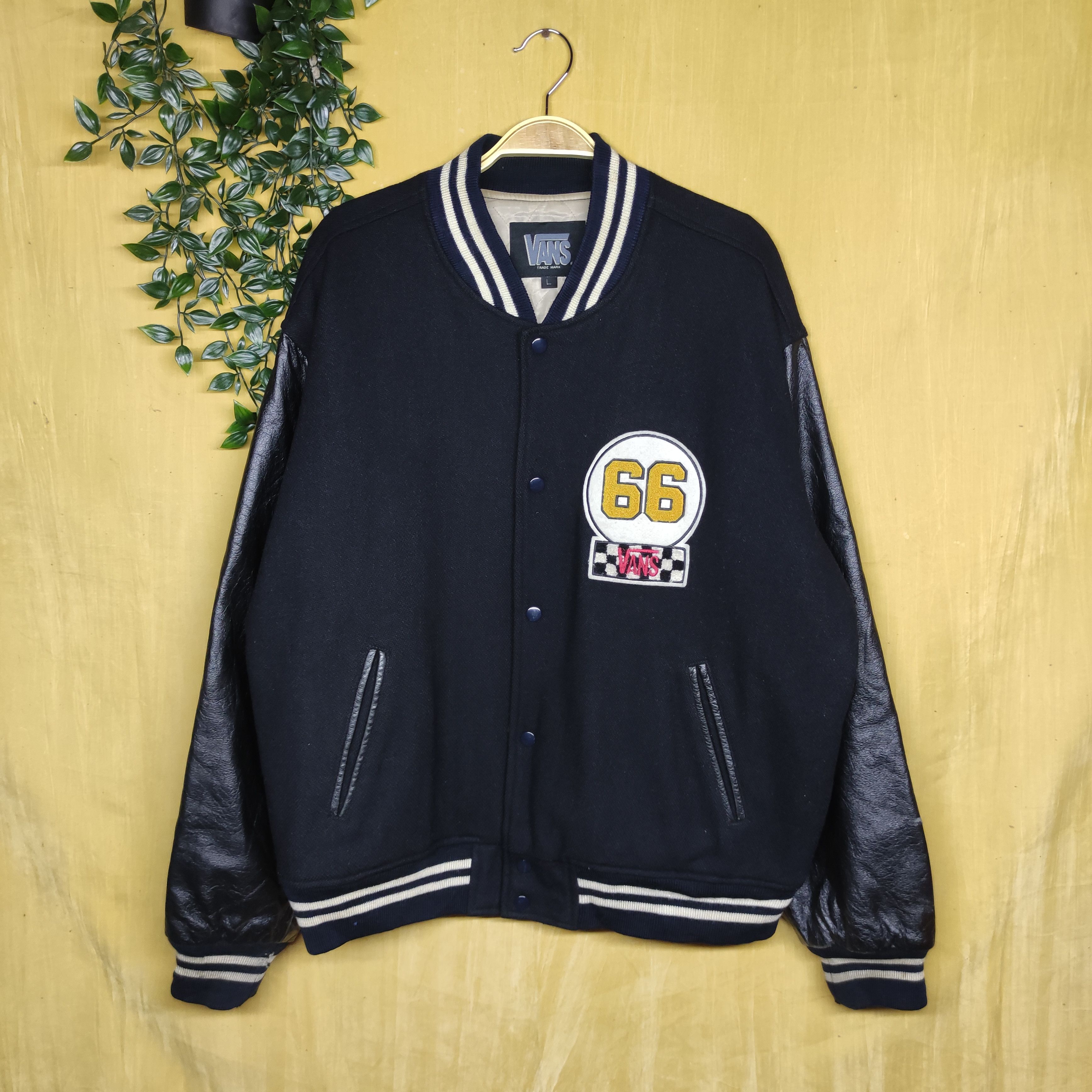 Vintage Vans 66 Varsity Leather Jacket