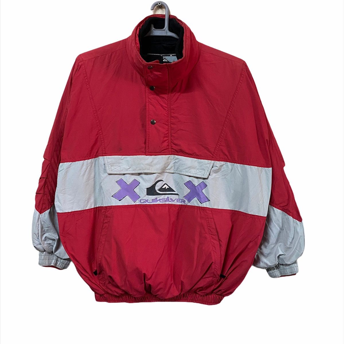 Quicksilver × Quiksilver × Vintage Vintage Quiksilver surf surfingbomber jacket usa made Size US L / EU 52-54 / 3 - 1 Thumbnail