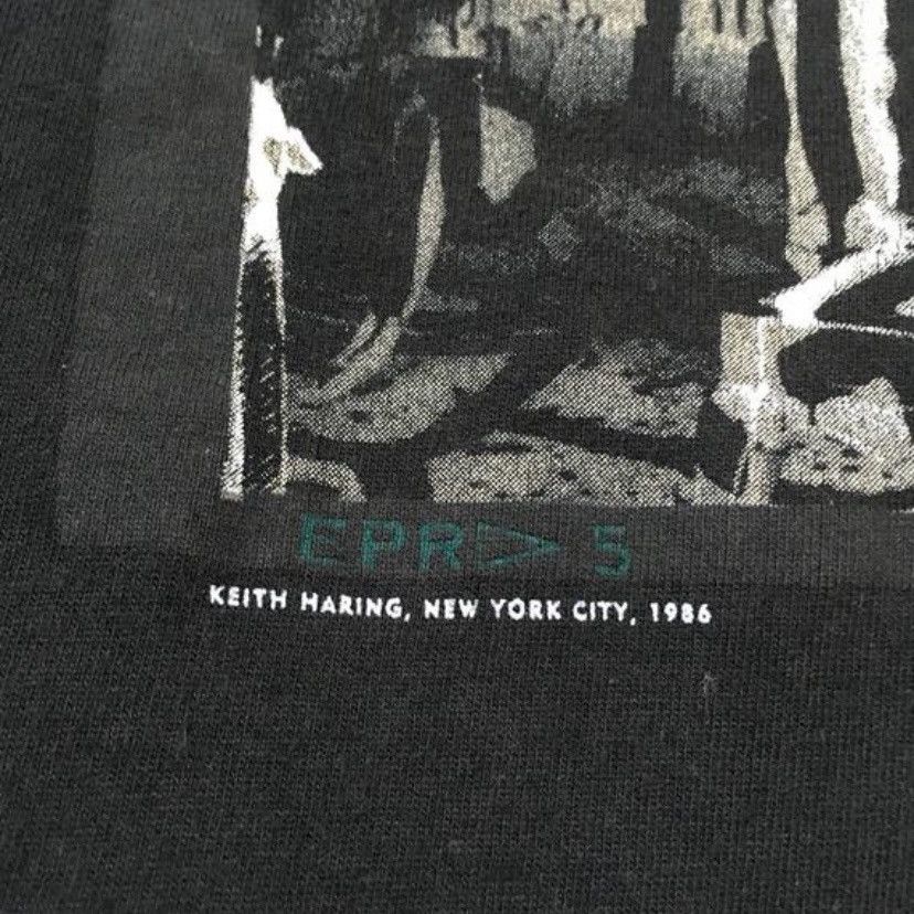 Keith Haring × Vintage Vintage K Haring pop art punk T-shirt 90s M size Size US M / EU 48-50 / 2 - 5 Thumbnail
