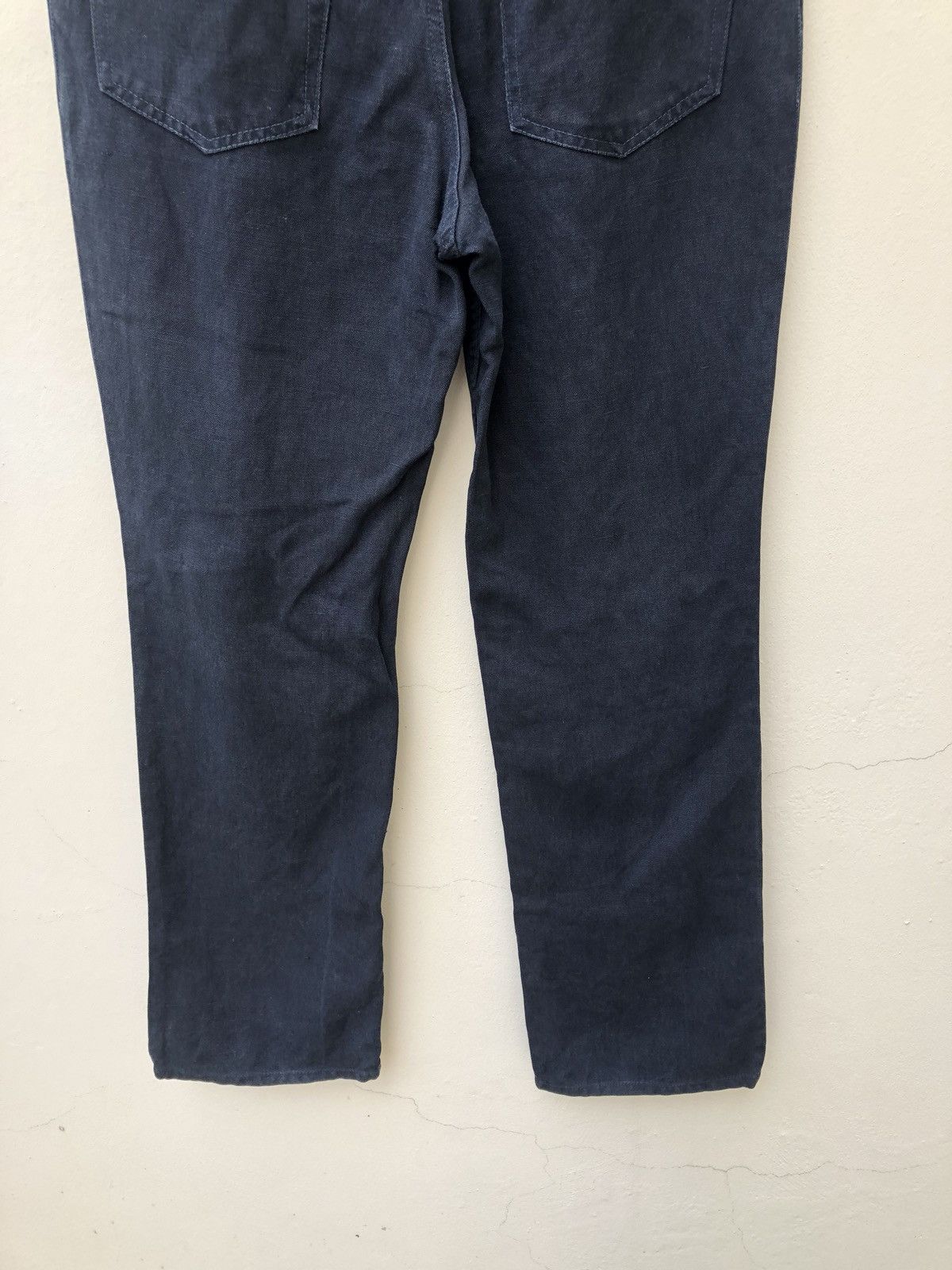 ADAM ET ROPE Adam et Rope Made in Japan Indigo Linen Jeans Size US 31 - 7 Thumbnail