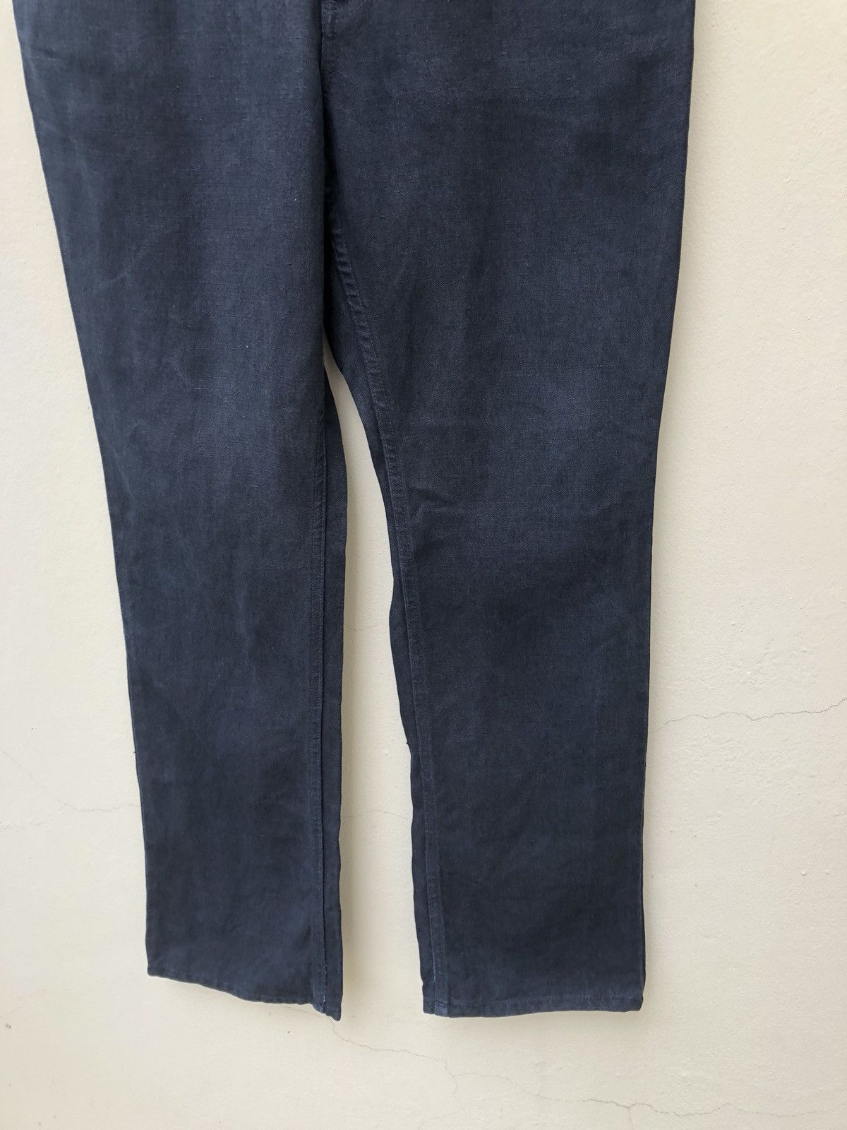 ADAM ET ROPE Adam et Rope Made in Japan Indigo Linen Jeans Size US 31 - 4 Thumbnail