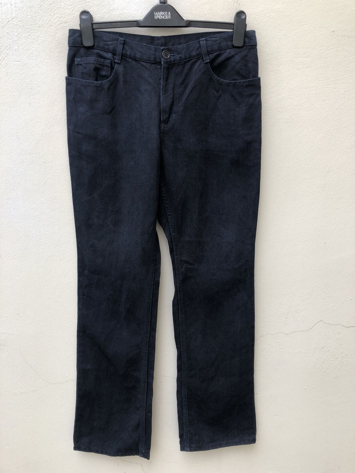 ADAM ET ROPE Adam et Rope Made in Japan Indigo Linen Jeans Size US 31 - 1 Thumbnail