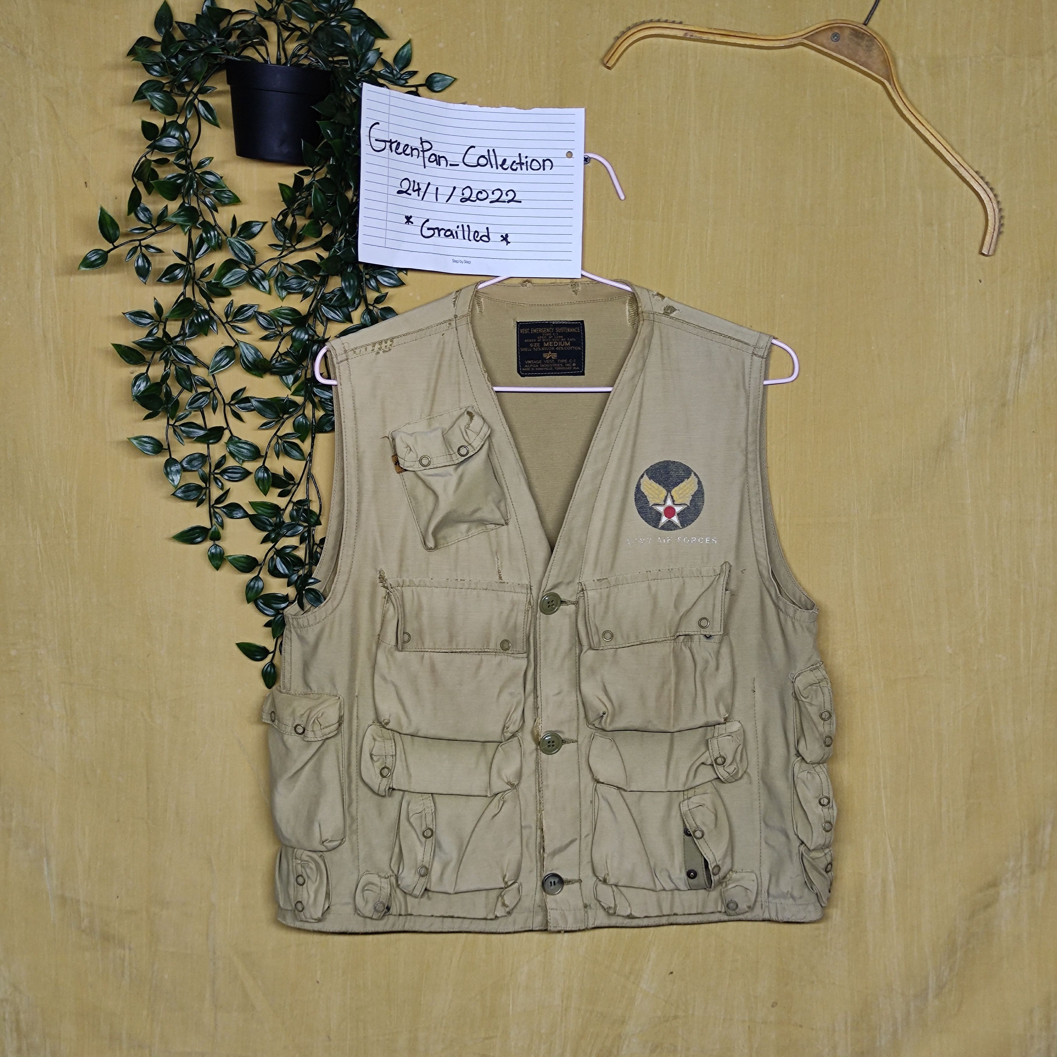Vintage Alpha Industries Us Army tactical Vest