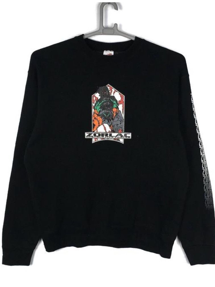 Santa Cruz Skateboards × Thrasher × Vintage Vtg ZORLAC SKATEBOARD Sweatshirt Size US L / EU 52-54 / 3 - 1 Thumbnail