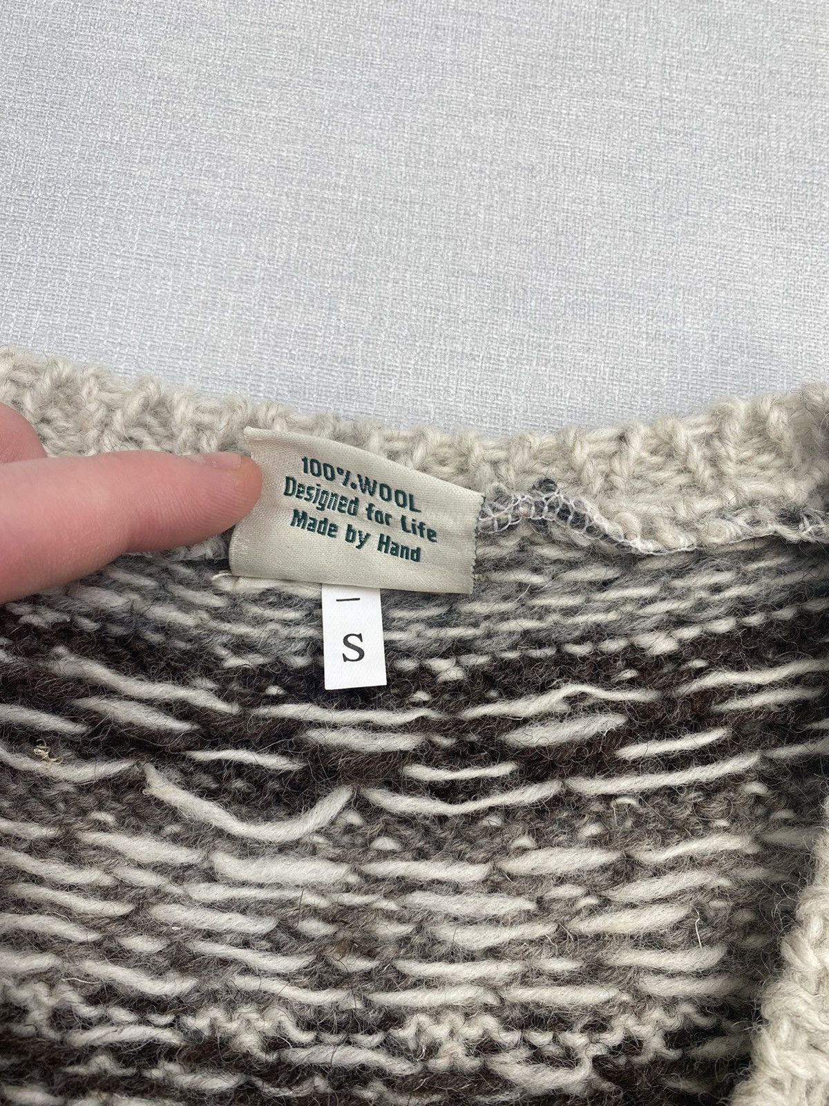 Vintage Women’s Pachamama Handknit Wool Vest Sweater size S Size S / US 4 / IT 40 - 5 Thumbnail